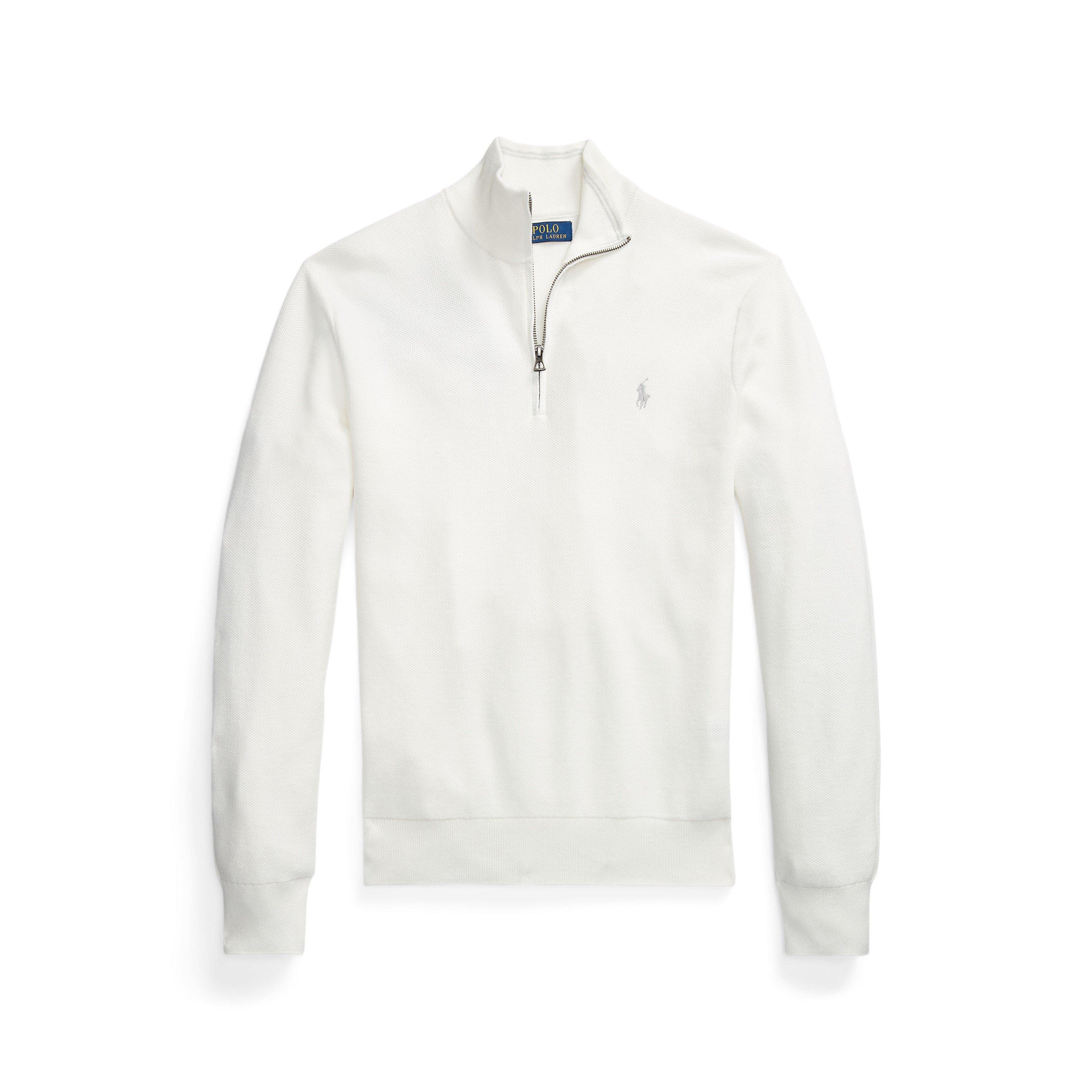 Polo Ralph Lauren Quarter-Zip Jumper - Deckwash White - XL