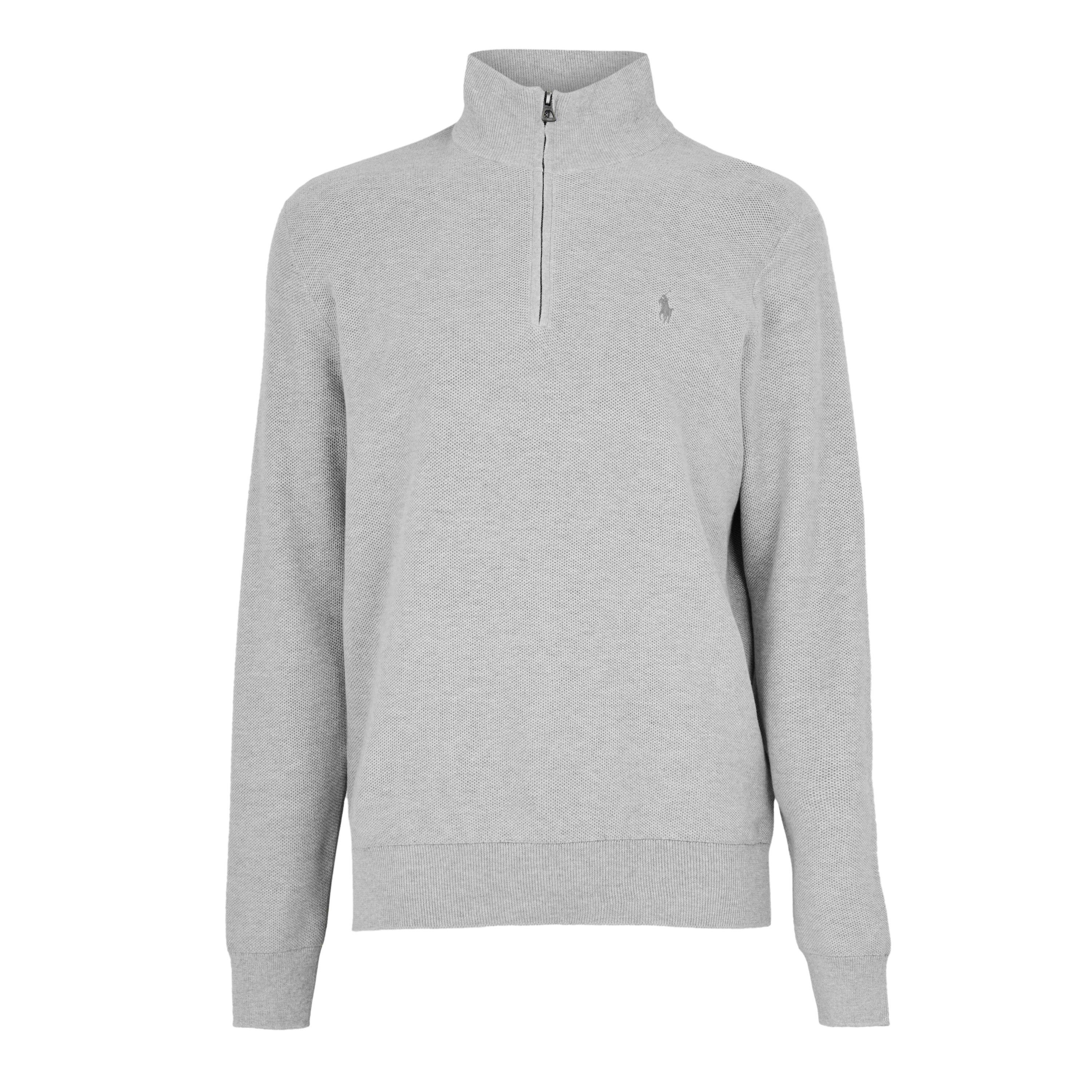 Polo Ralph Lauren Quarter-Zip Jumper - Andover Heather - L
