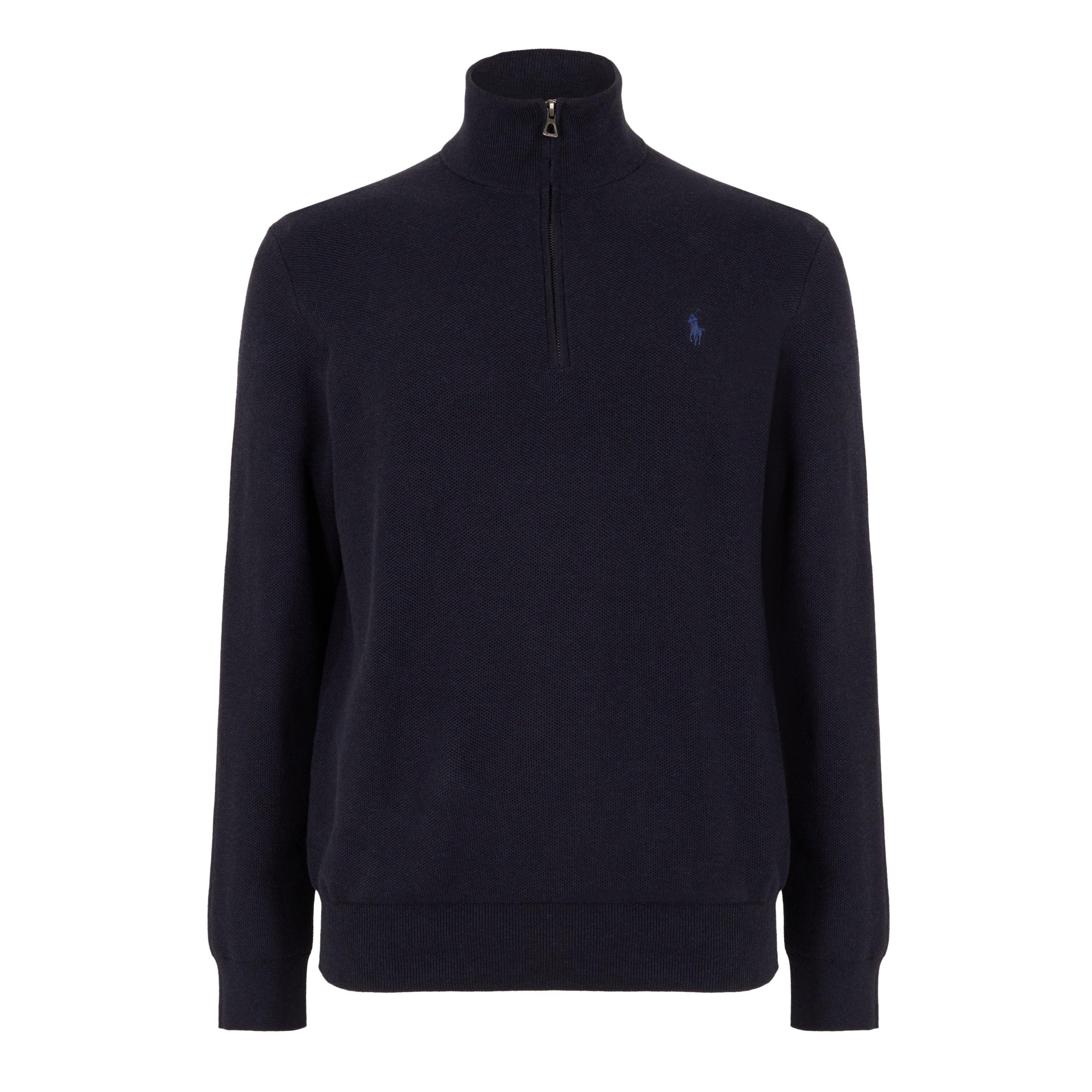 Polo Ralph Lauren Quarter-Zip Jumper - Navy Hthr - XS