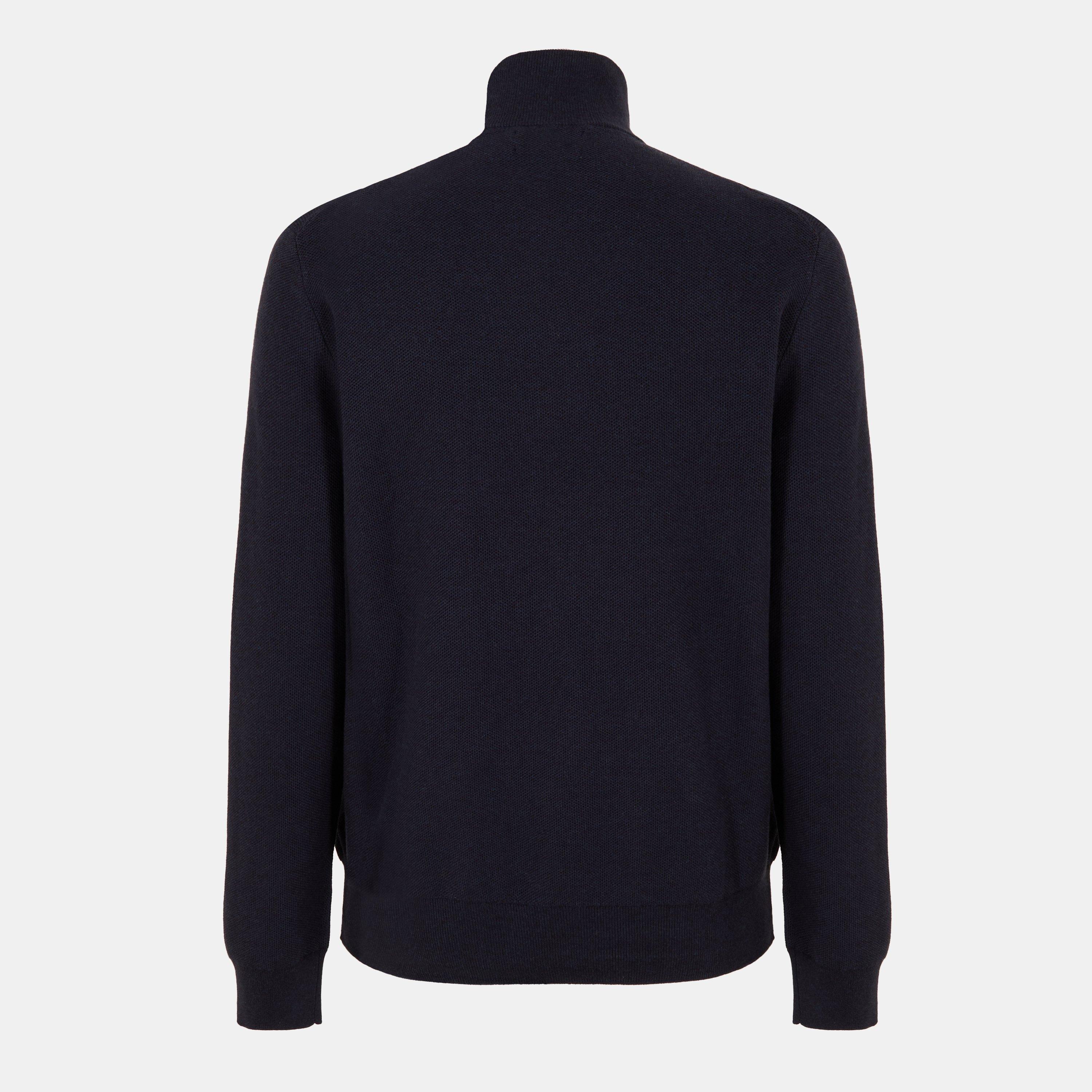 Navy Hthr - Polo Ralph Lauren - Polo Ralph Lauren Quarter-Zip Jumper - 2