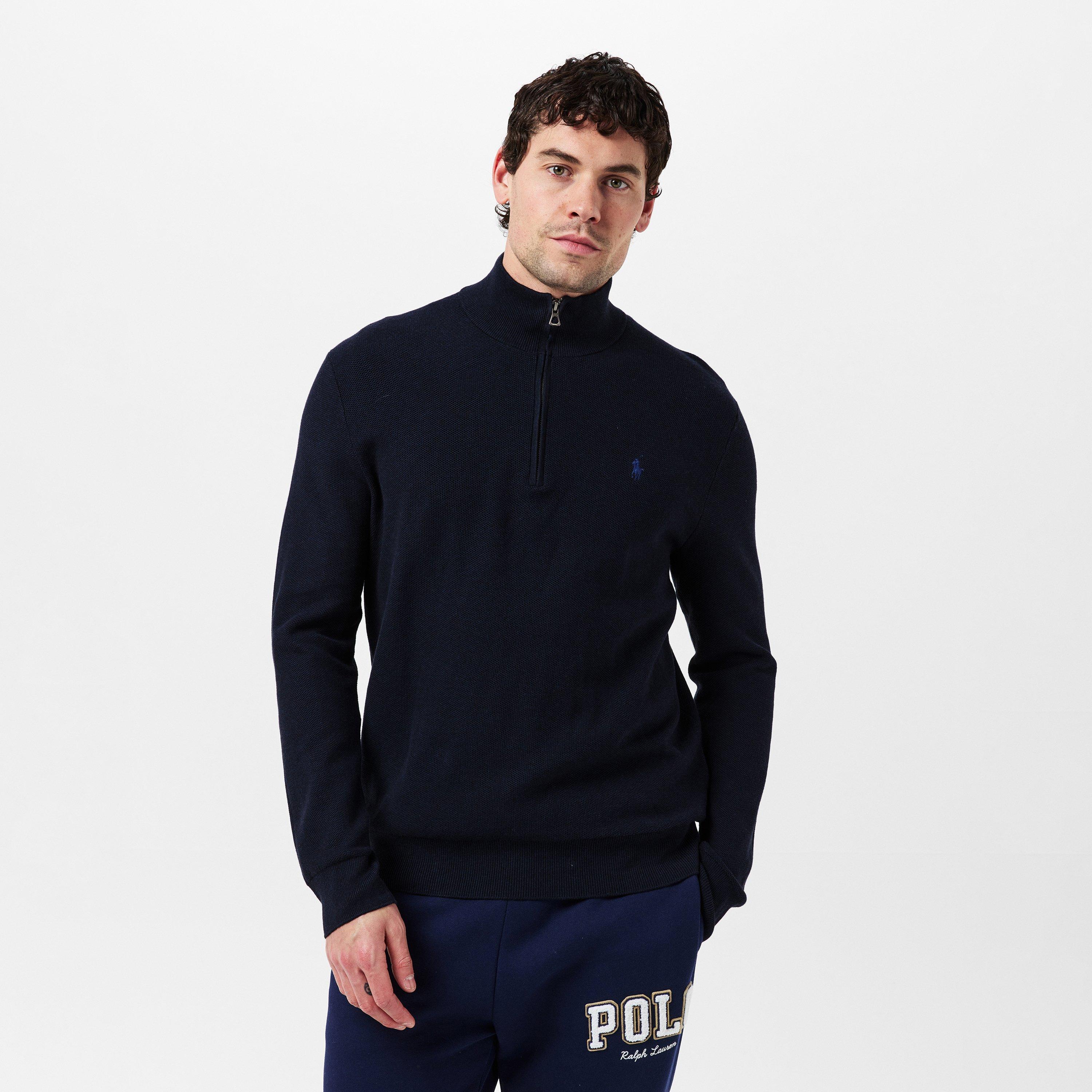 Navy Hthr - Polo Ralph Lauren - Polo Ralph Lauren Quarter-Zip Jumper - 3