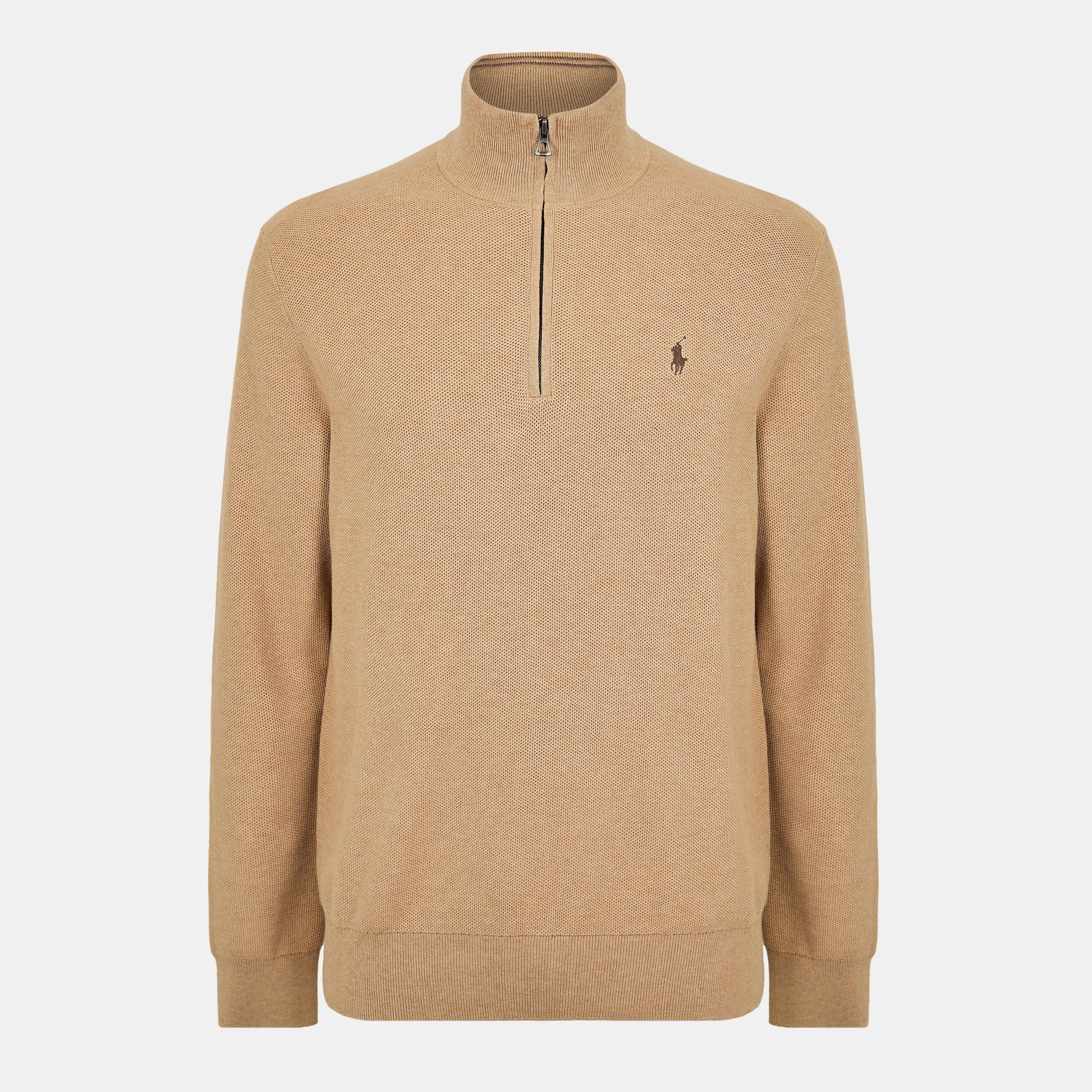 Camel Heather - Polo Ralph Lauren - Polo Ralph Lauren Quarter-Zip Jumper - 1