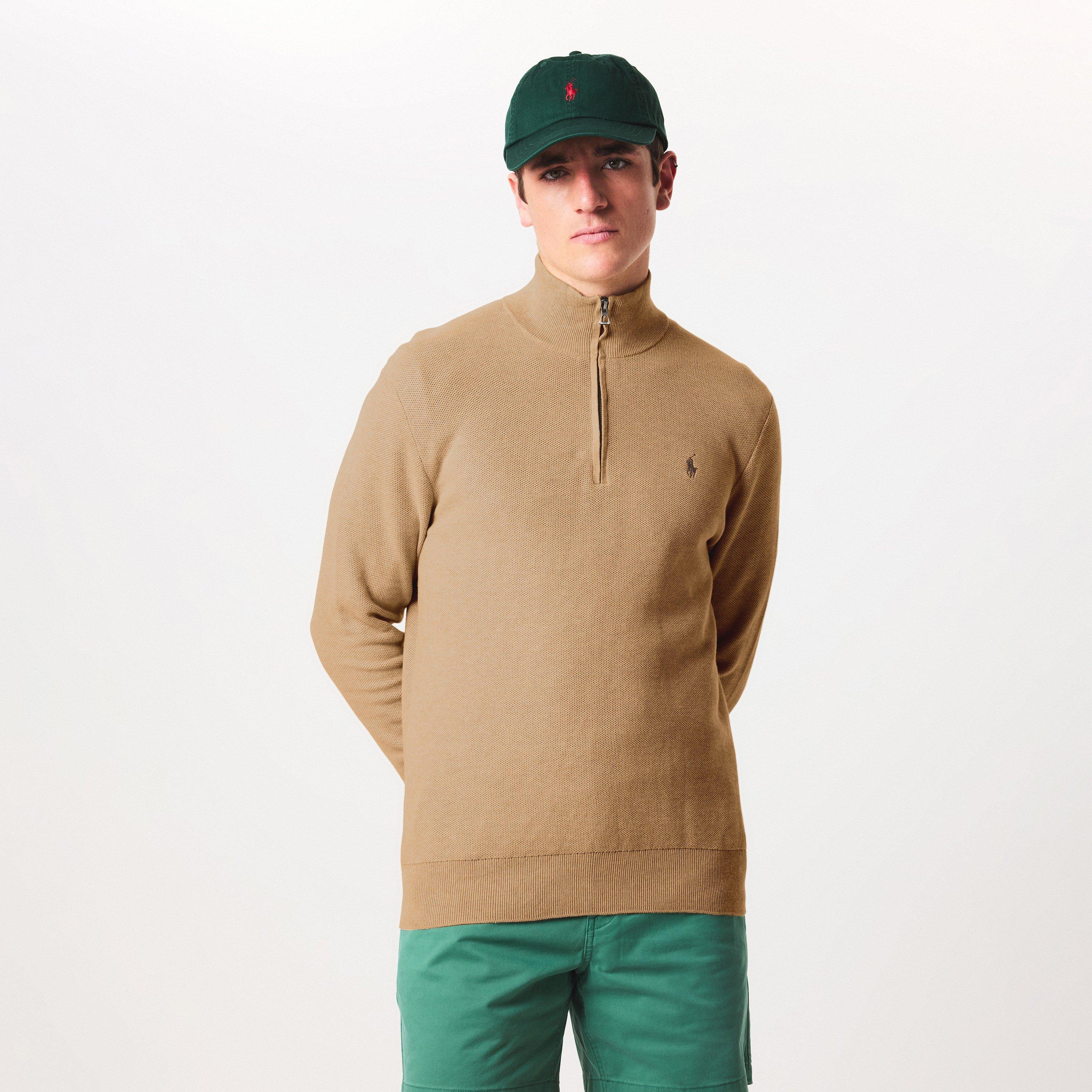 Camel Heather - Polo Ralph Lauren - Polo Ralph Lauren Quarter-Zip Jumper - 3