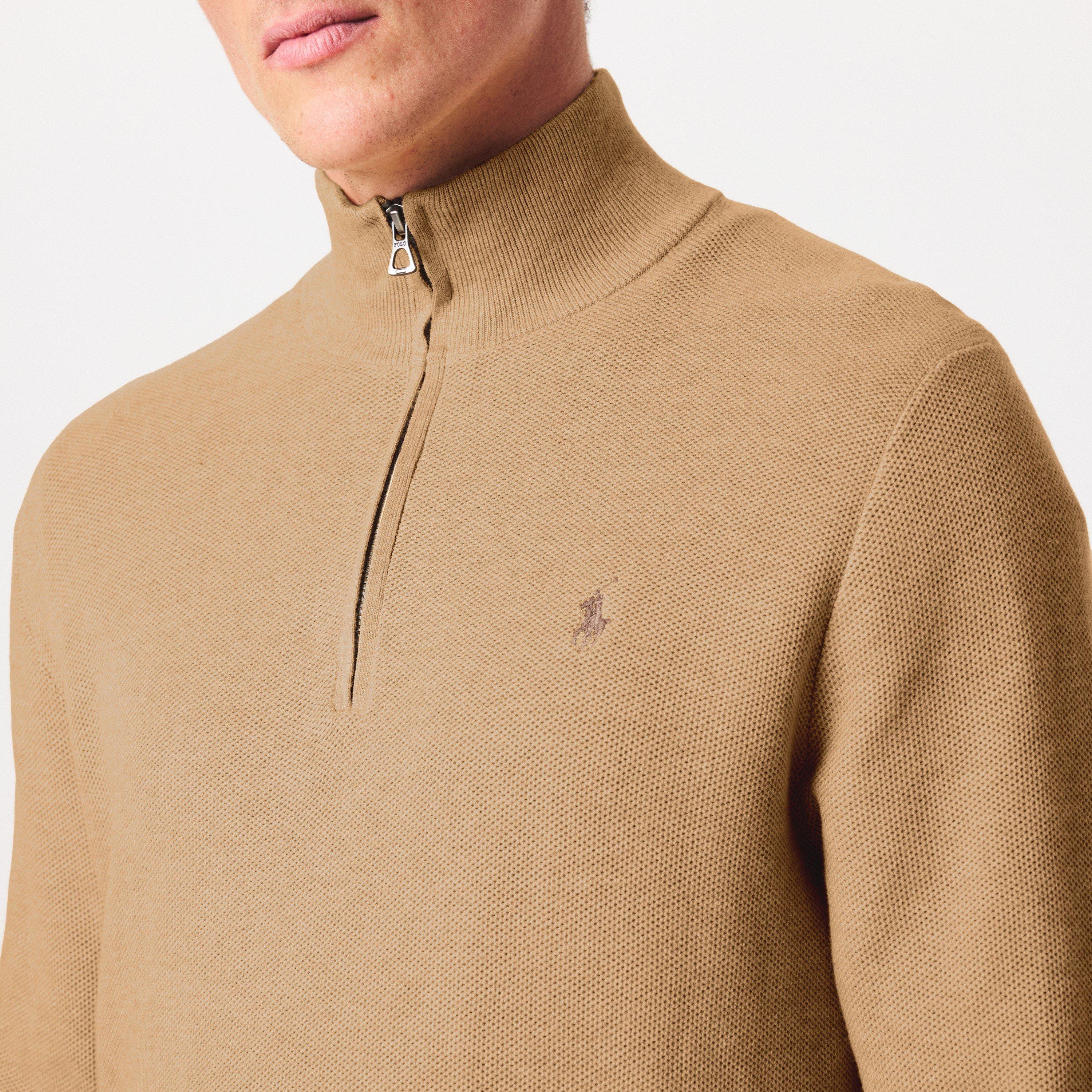 Camel Heather - Polo Ralph Lauren - Polo Ralph Lauren Quarter-Zip Jumper - 5