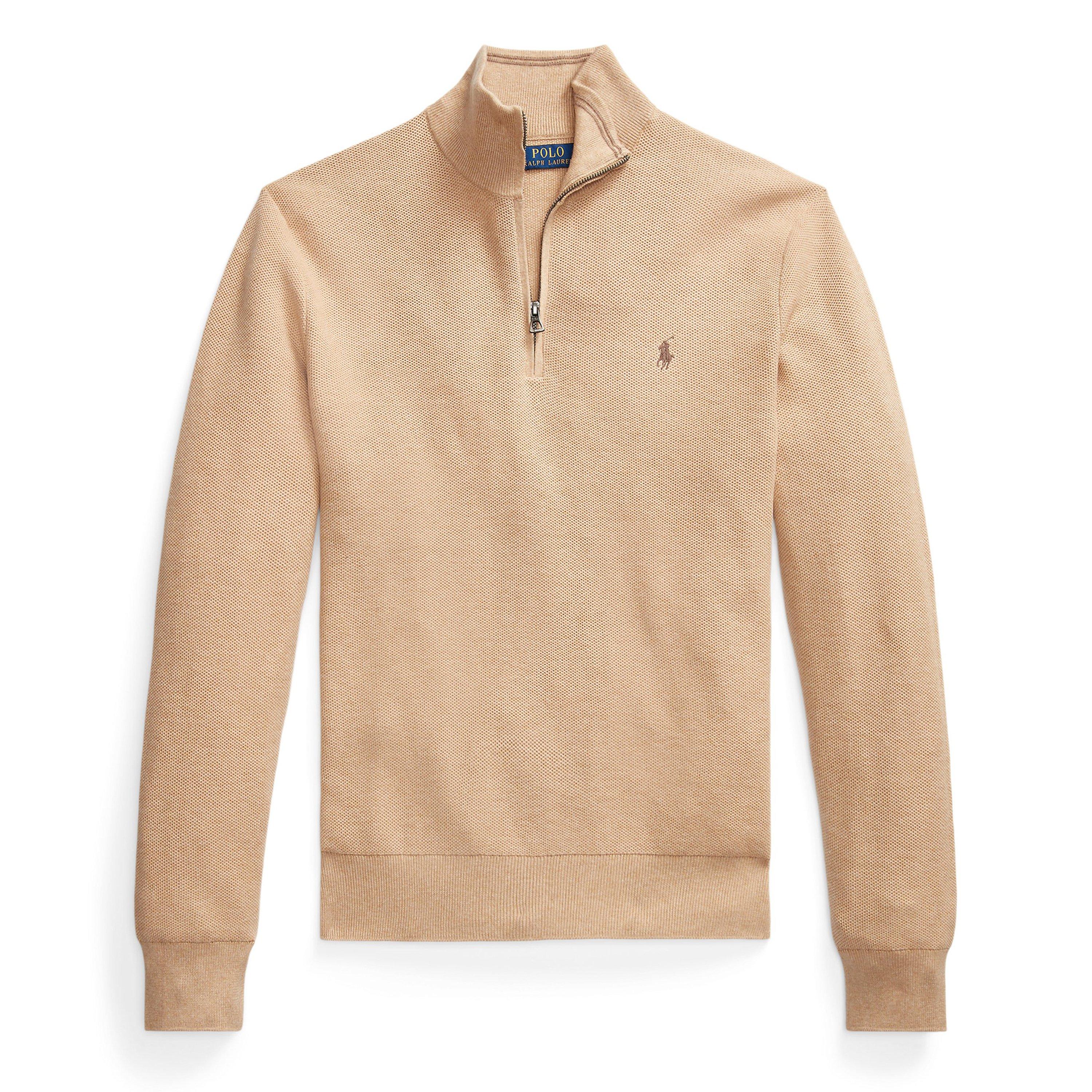 Camel Melange - Polo Ralph Lauren - Quarter-Zip Jumper - 1
