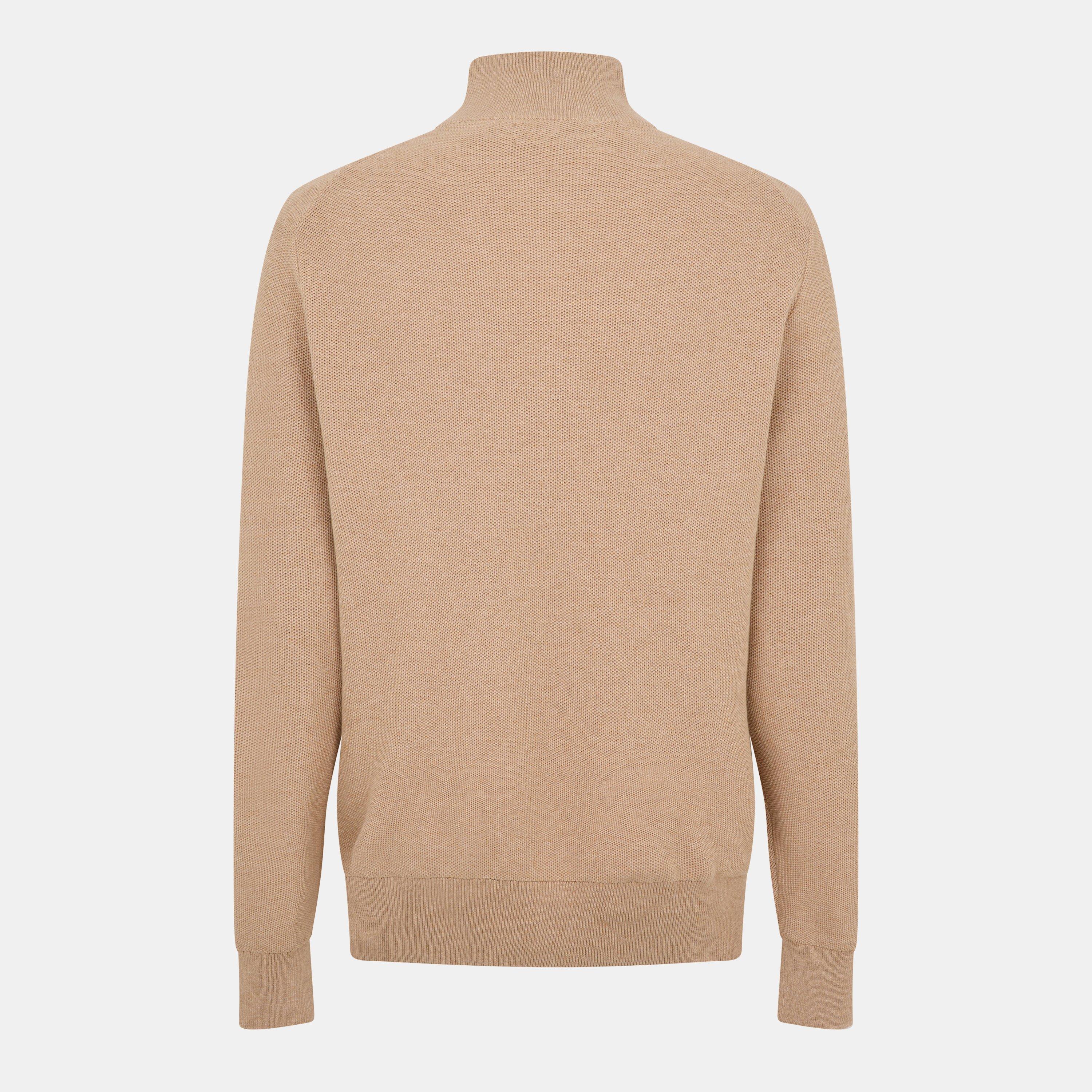Camel Melange - Polo Ralph Lauren - Quarter-Zip Jumper - 2