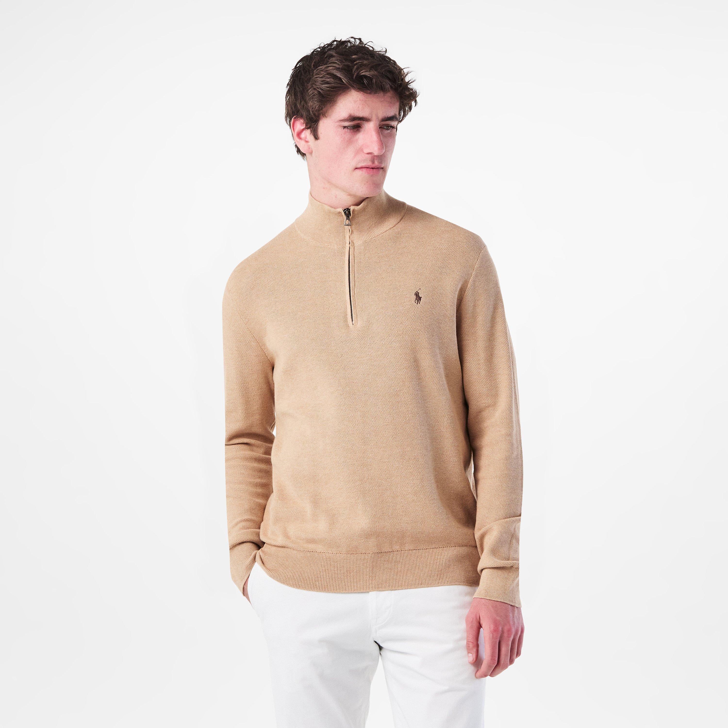 Camel Melange - Polo Ralph Lauren - Quarter-Zip Jumper - 3