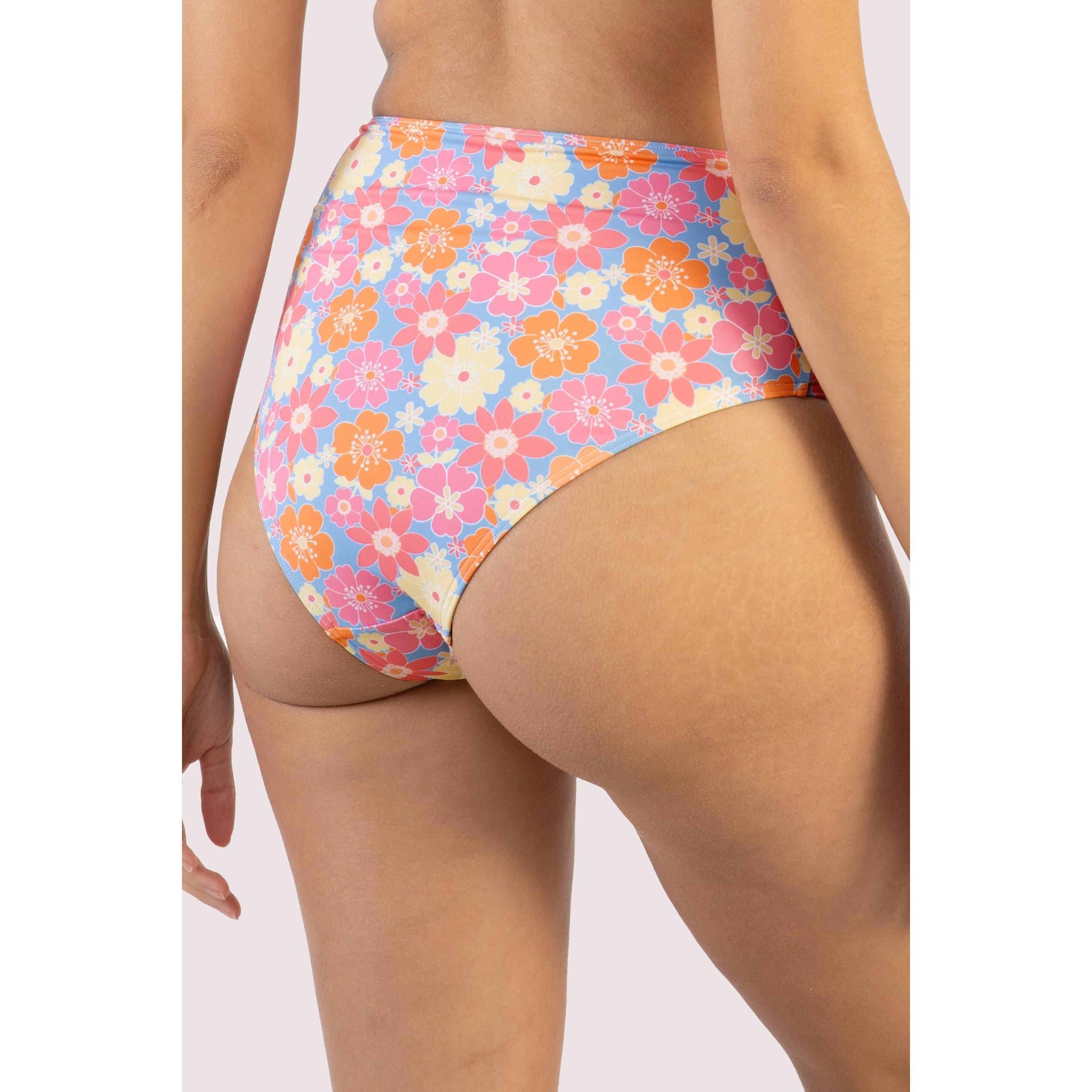 Multi - Wolf and Whistle - Floral High Waisted Bikini Bottom - 6
