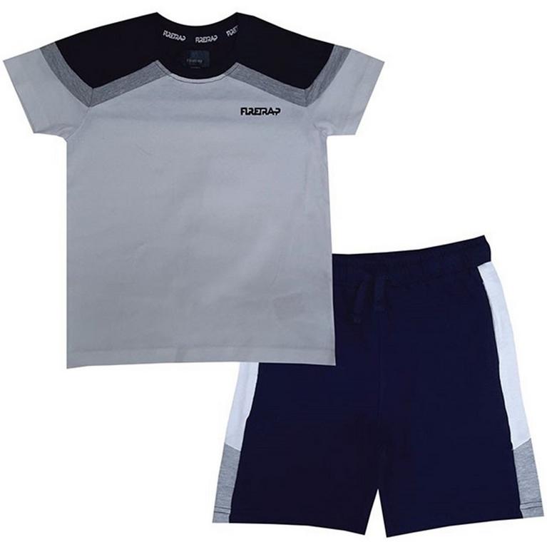 Marine/Blanc - Firetrap - Short Sleeve T-Shirt Set Infant Boys - 1