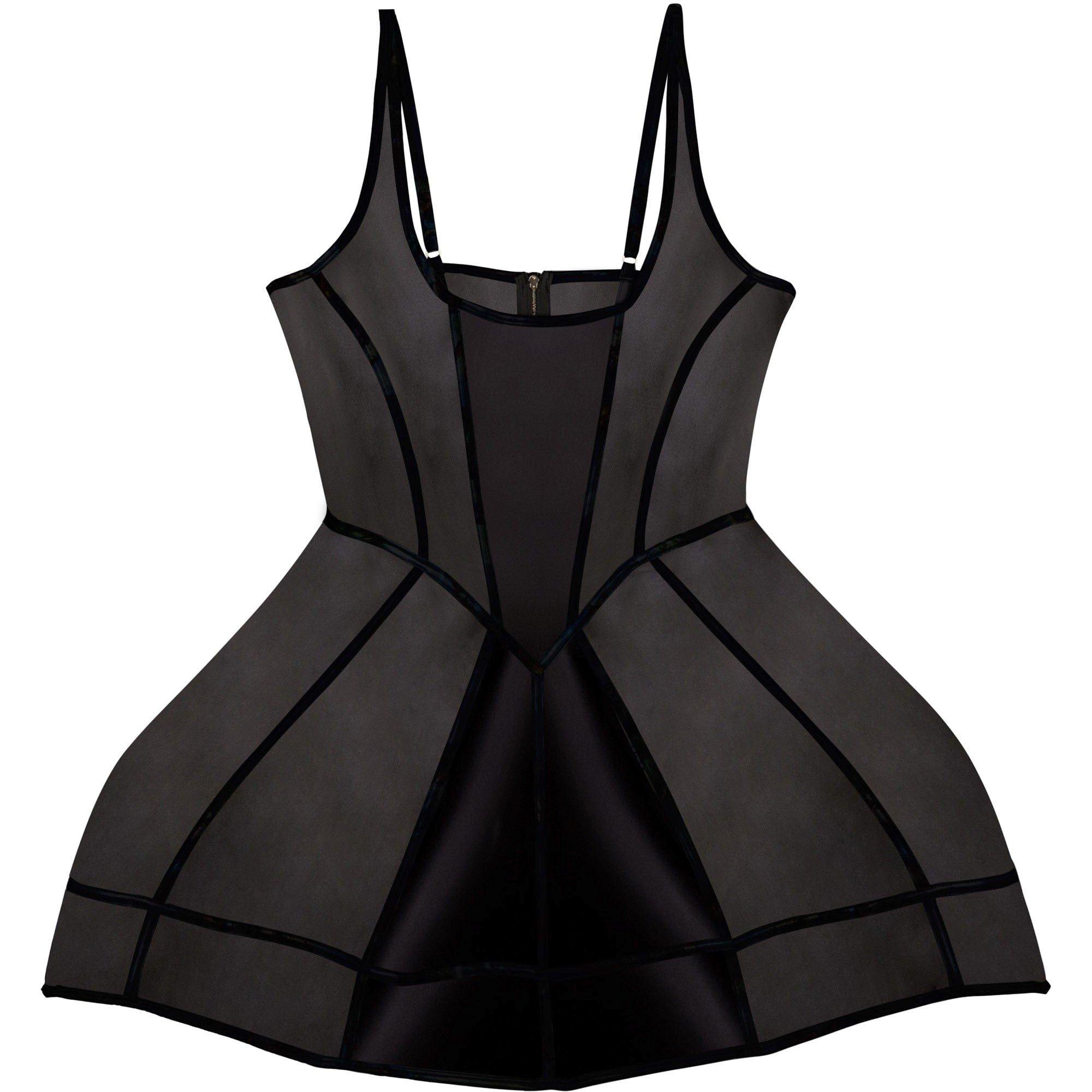 Black - Wolf and Whistle - Gracie Black Boned Underbust Dress - 5