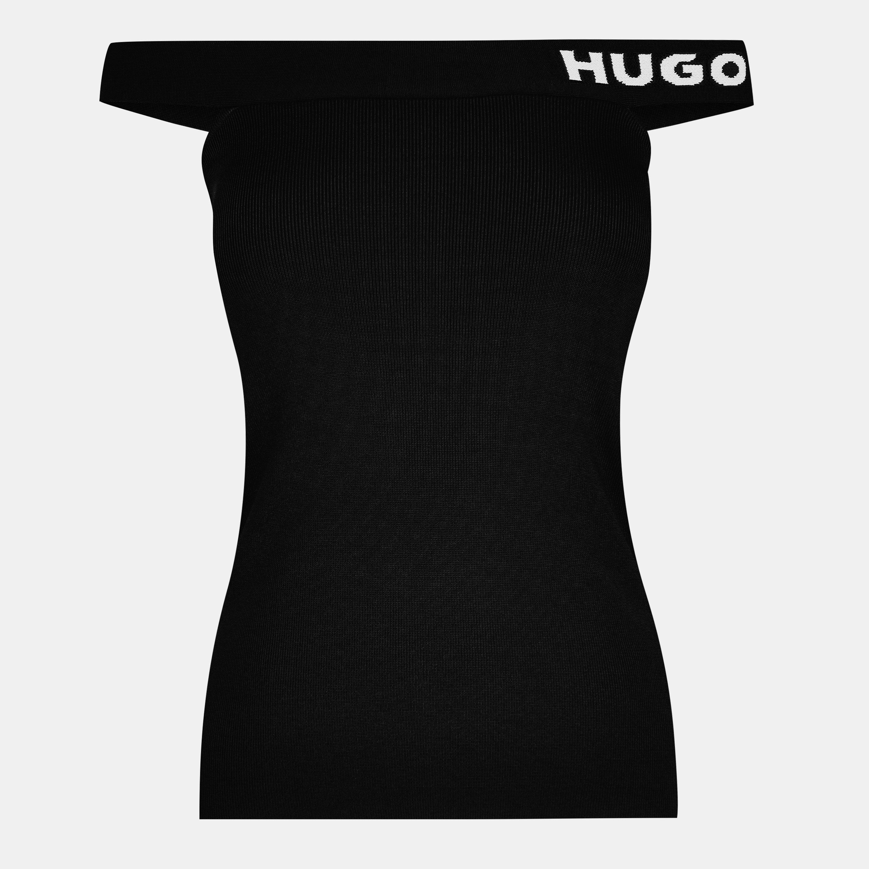Black - Hugo - Satchie Knit Top - 6