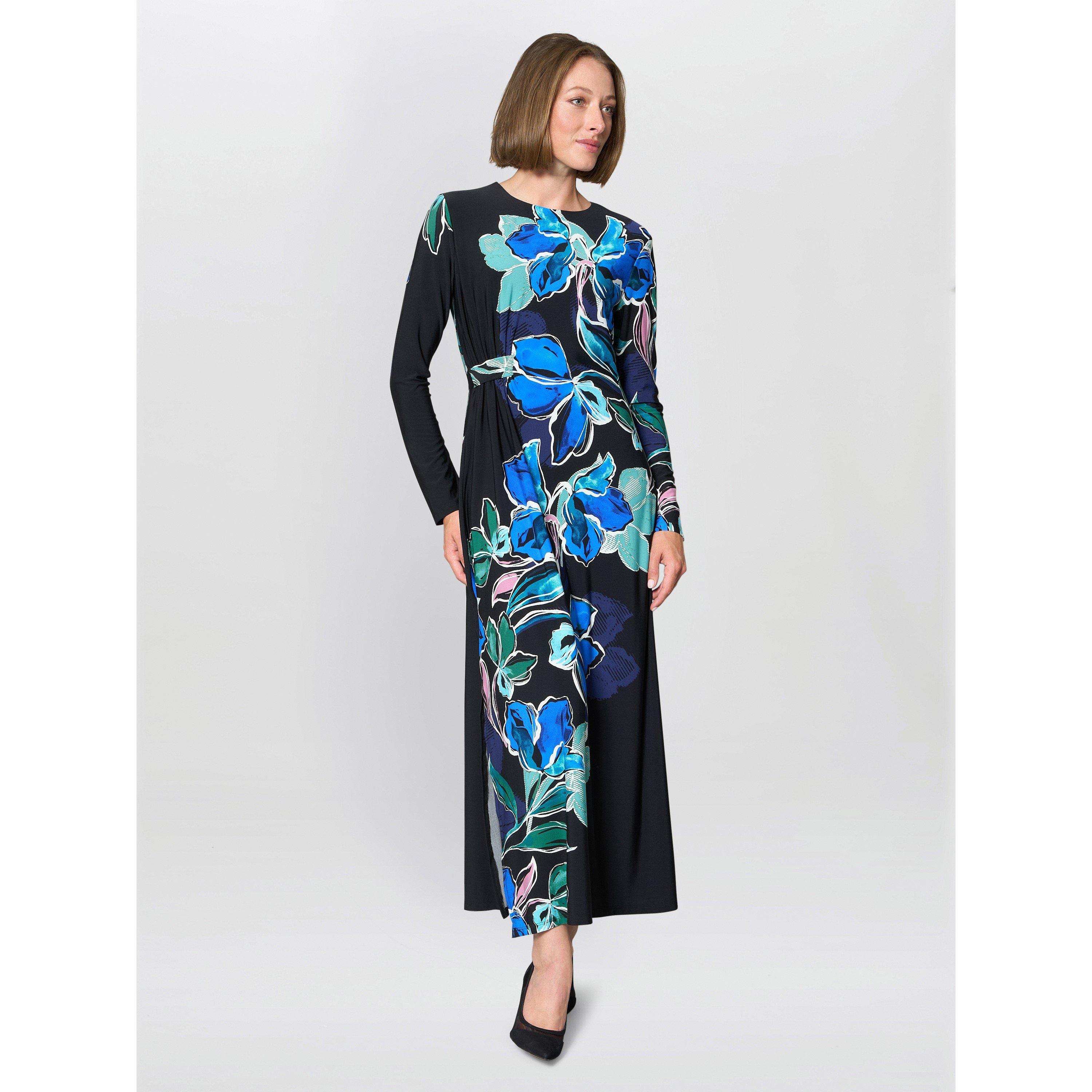 Black / Multi - Gina Bacconi - Eli Floral Print Maxi Dress - 4
