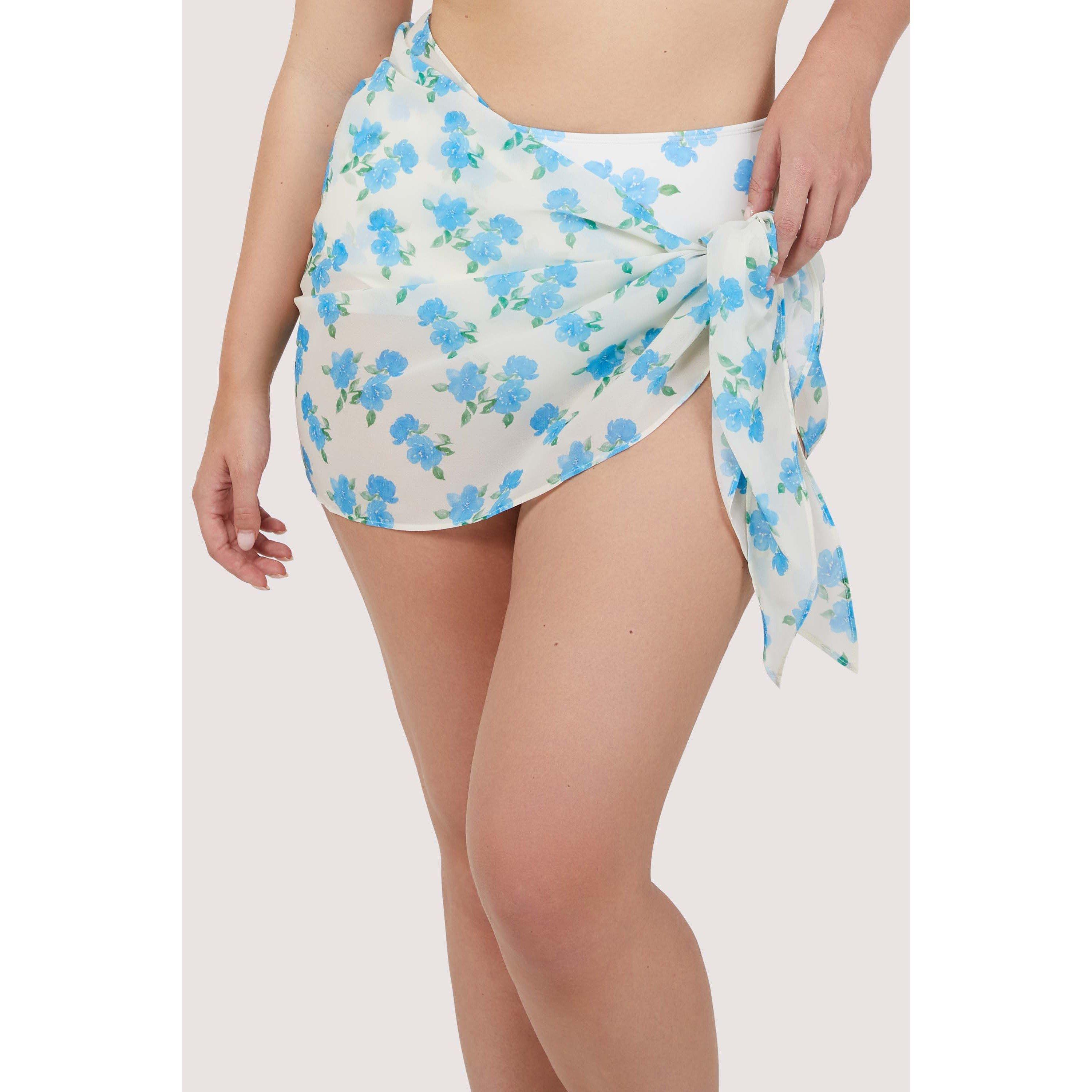 Abstract - Peek and Beau - Peek & Beau Mix/Match Abst Floral Tie Side Sarong - 1