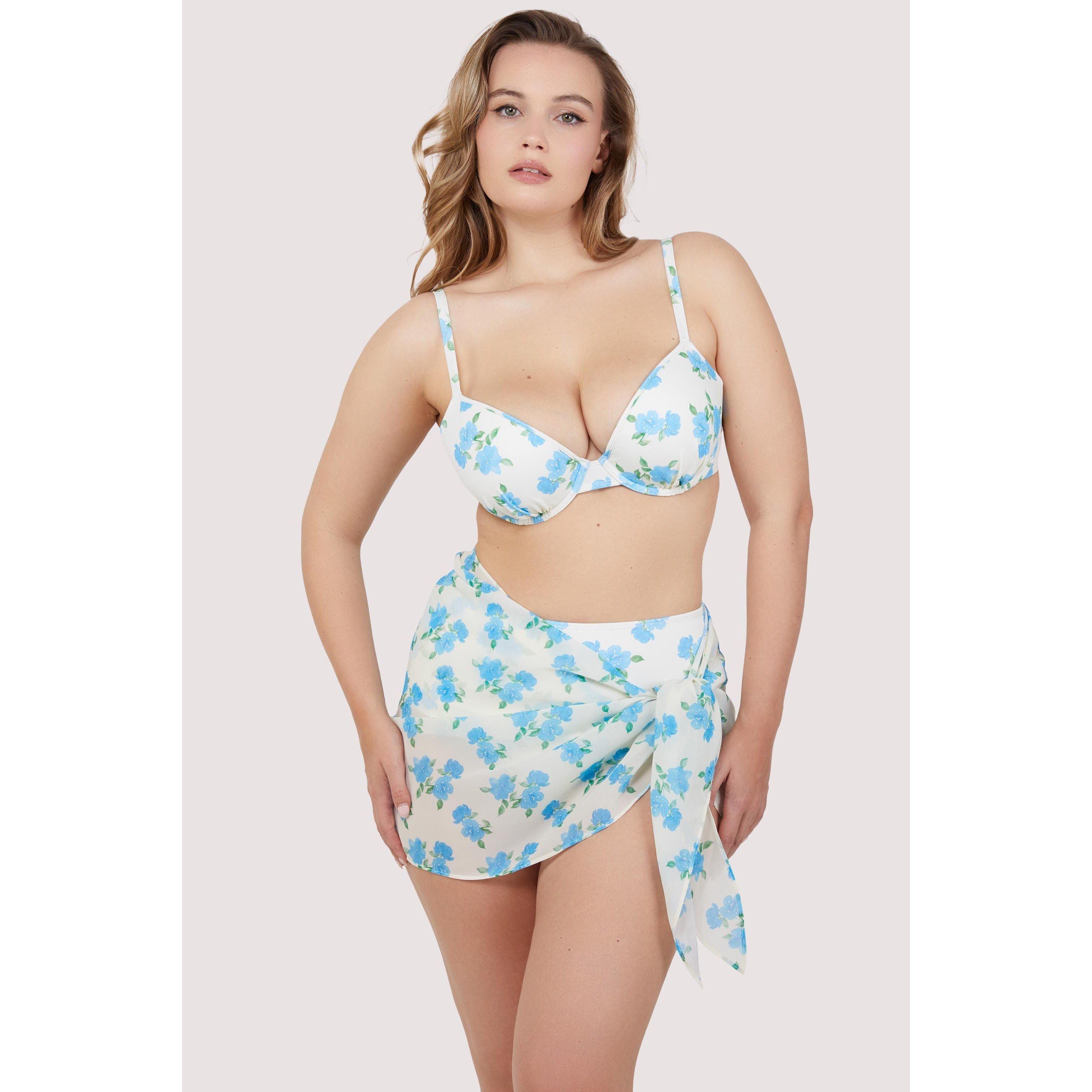 Abstract - Peek and Beau - Peek & Beau Mix/Match Abst Floral Tie Side Sarong - 2