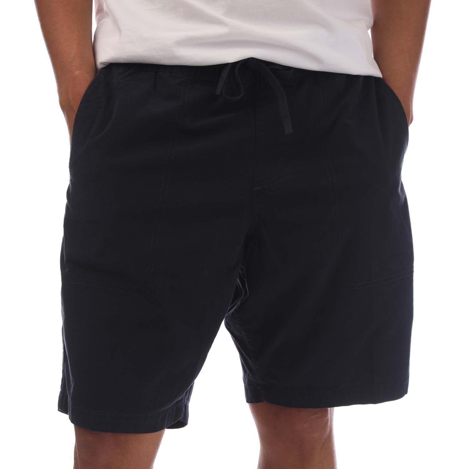 Navy - Timberland - Garment Dye Poplin Shorts - 1