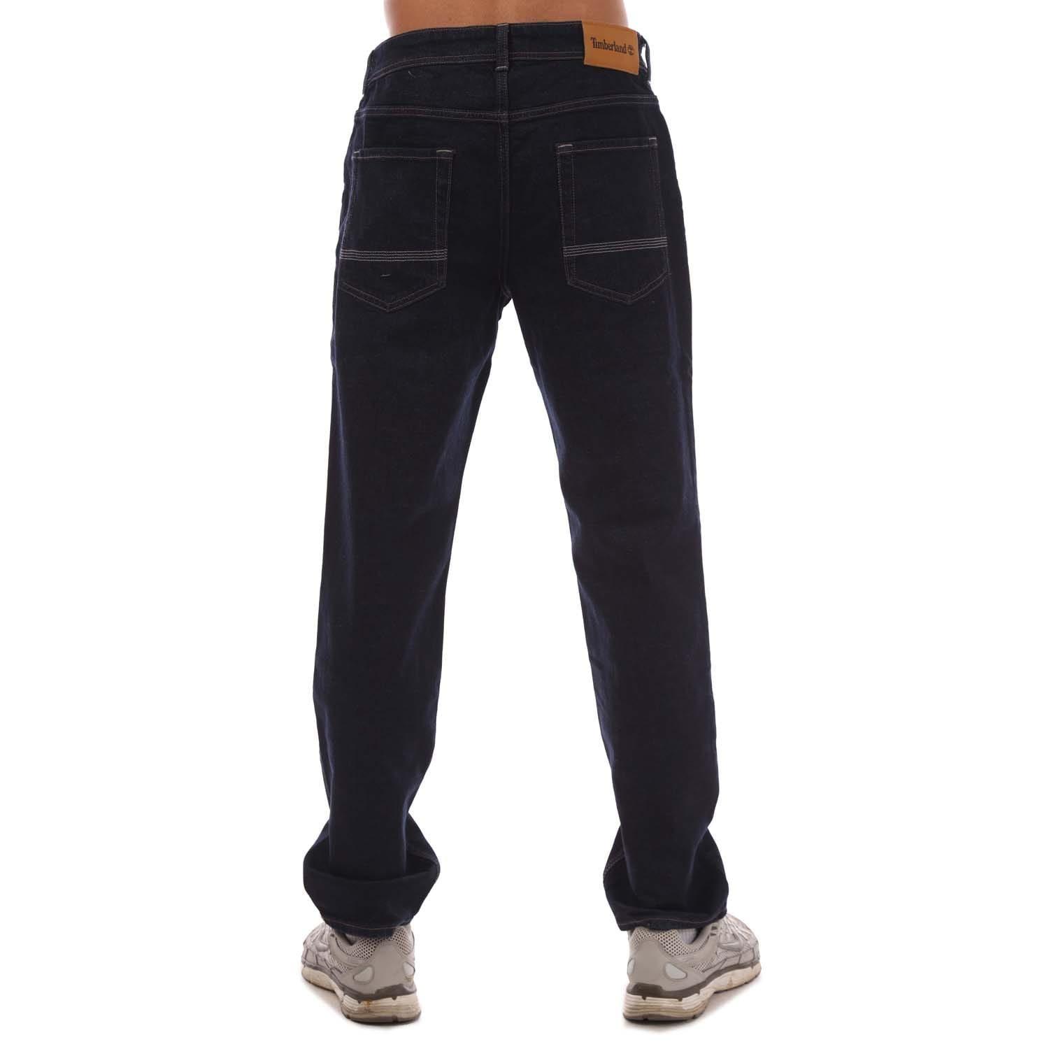 Dark Blue - Timberland - Sandown 5 Pocket Straight Jeans - 2