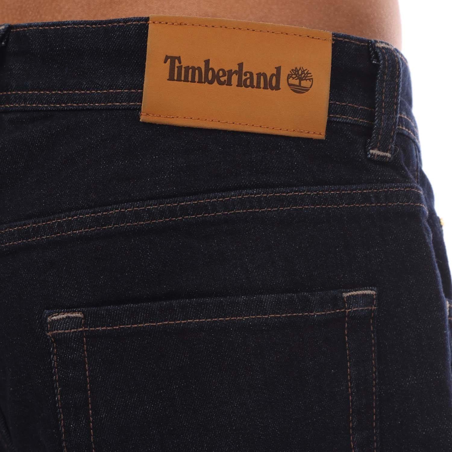 Dark Blue - Timberland - Sandown 5 Pocket Straight Jeans - 3
