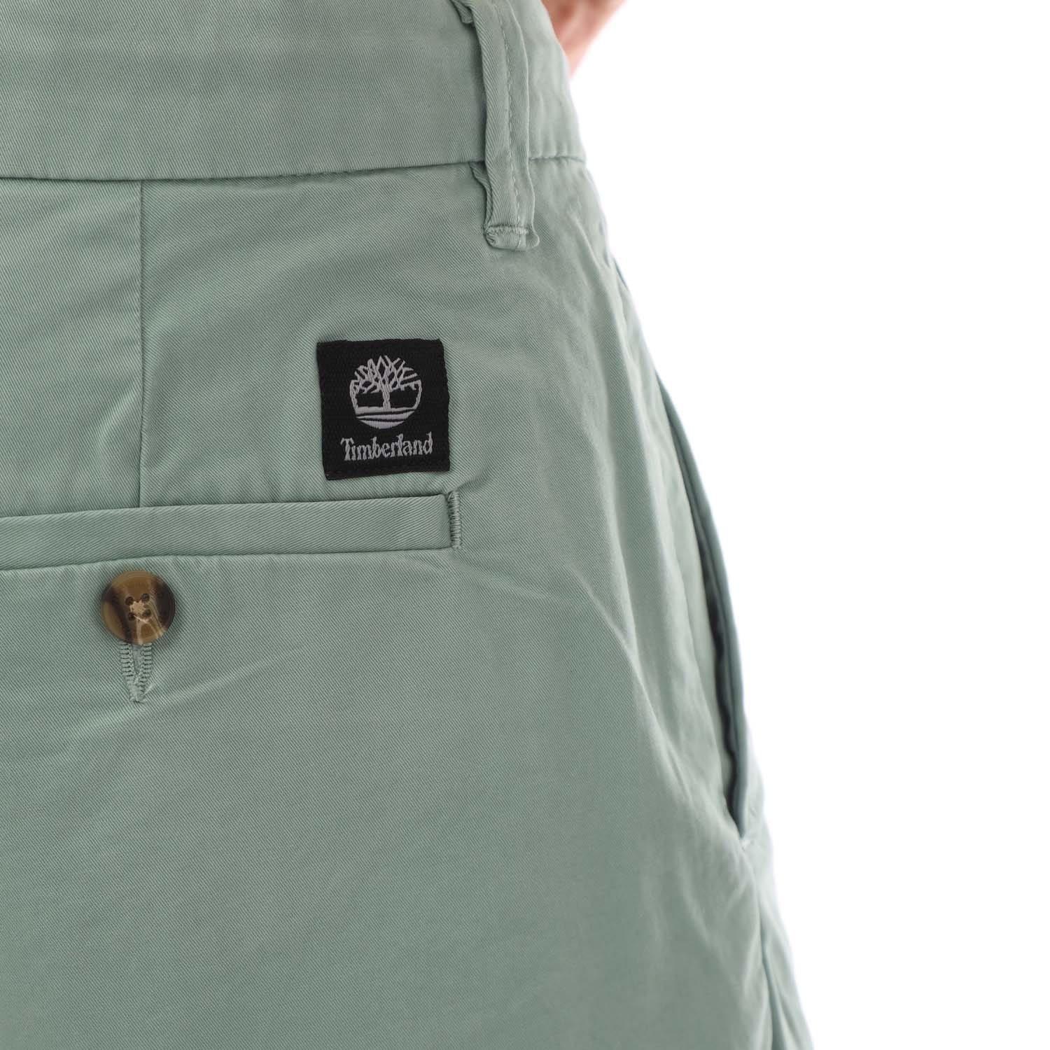 Green - Timberland - Claremont Twill Chino Shorts - 3