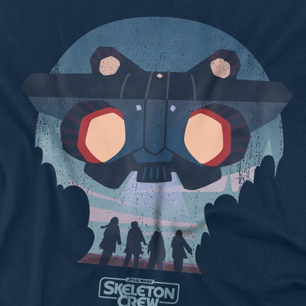 Navy - Star Wars - Star Wars Robot Head Silhouette Mens T-Shirt Navy - 2