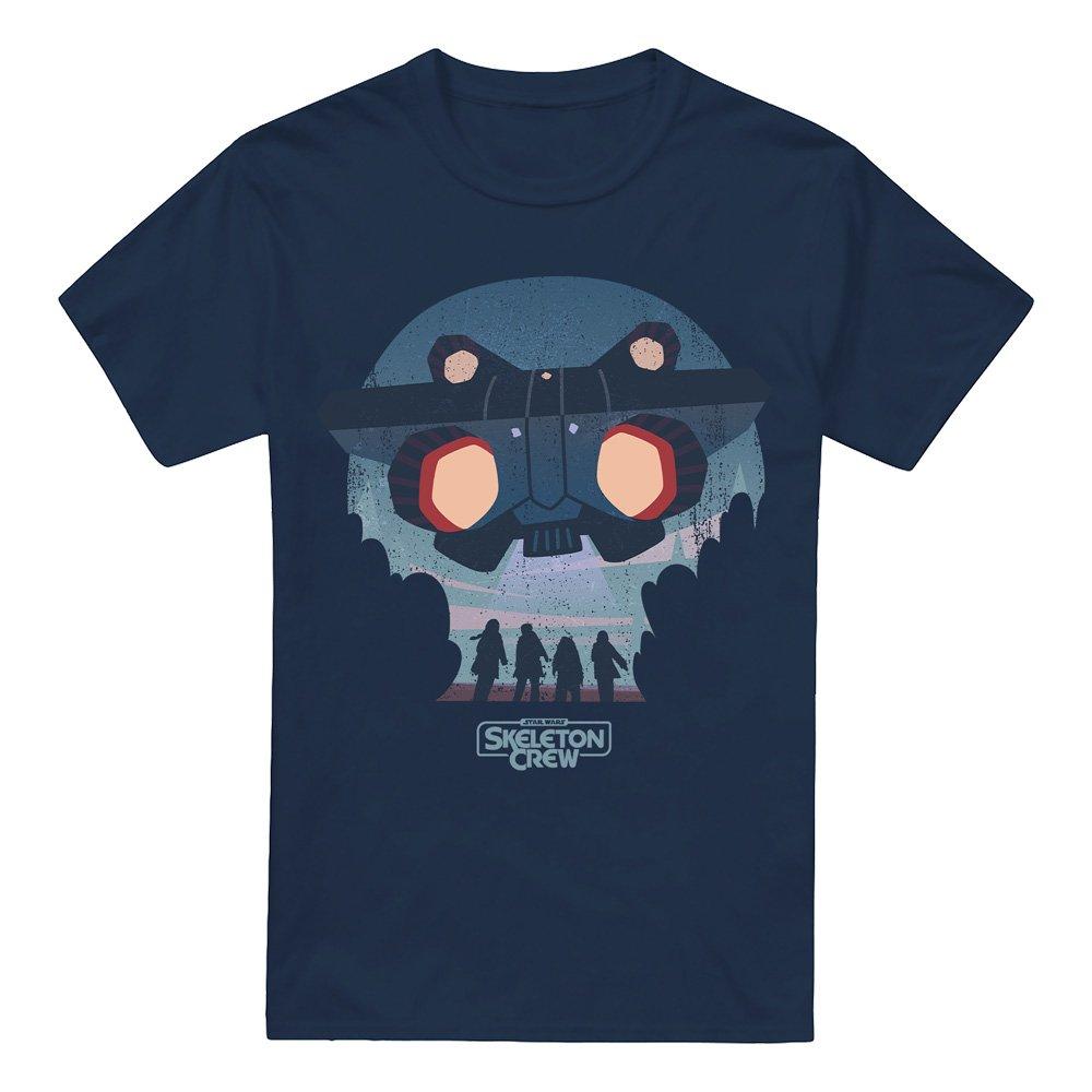 Navy - Star Wars - Star Wars Robot Head Silhouette Mens T-Shirt Navy - 4