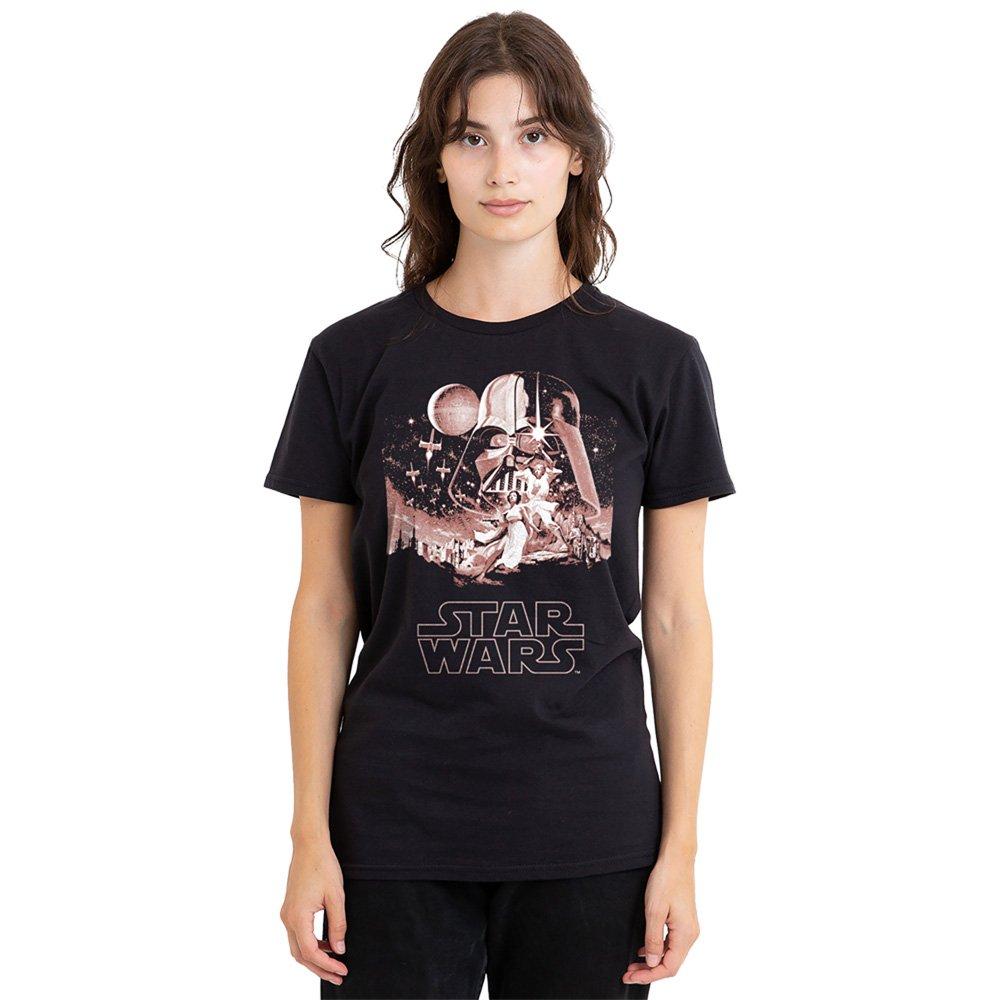 Black - Star Wars - Star Wars Pink Vintage Poster T Shirt Black - 1