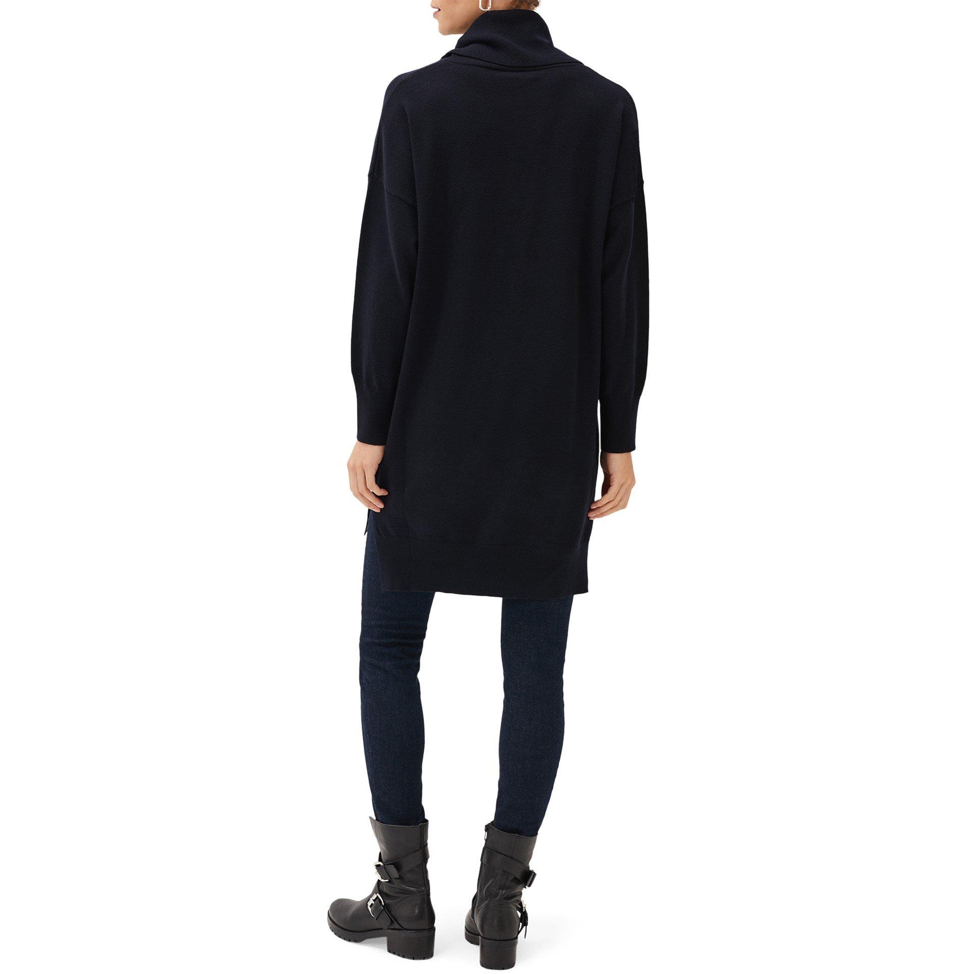 Midnight - Phase Eight - Cecilia Cowl Knit Dress - 2