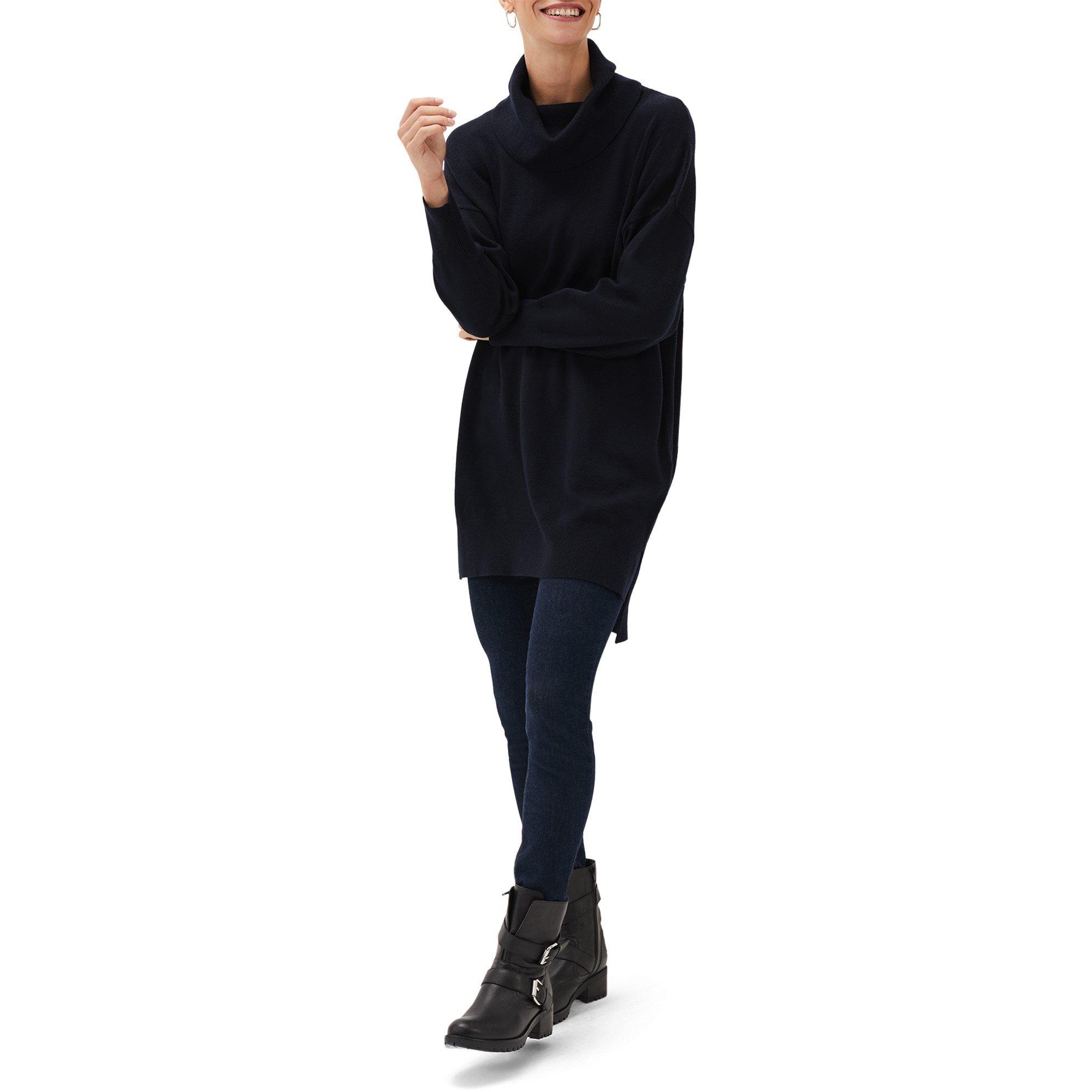 Midnight - Phase Eight - Cecilia Cowl Knit Dress - 3