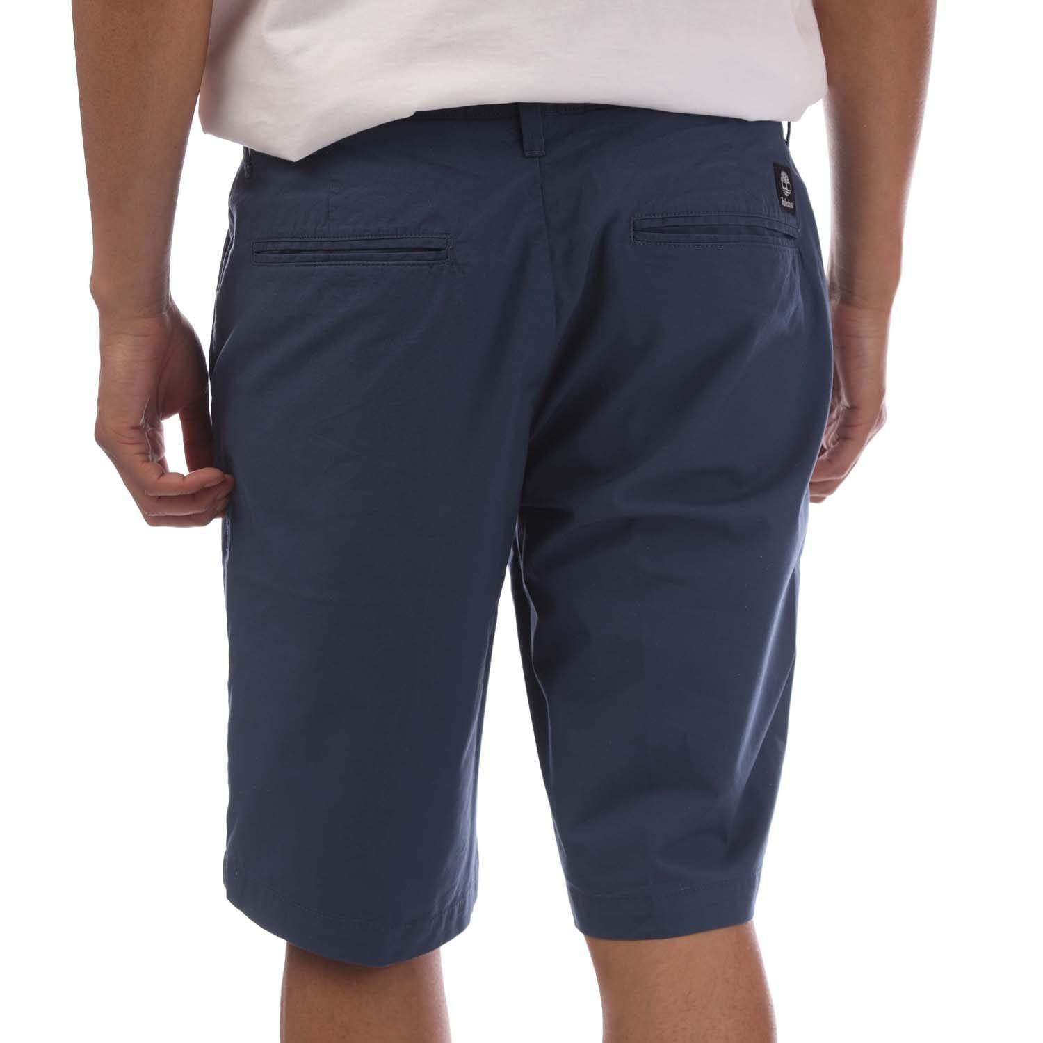 Dark Blue - Timberland - Topsfield Poplin Chino Shorts - 3