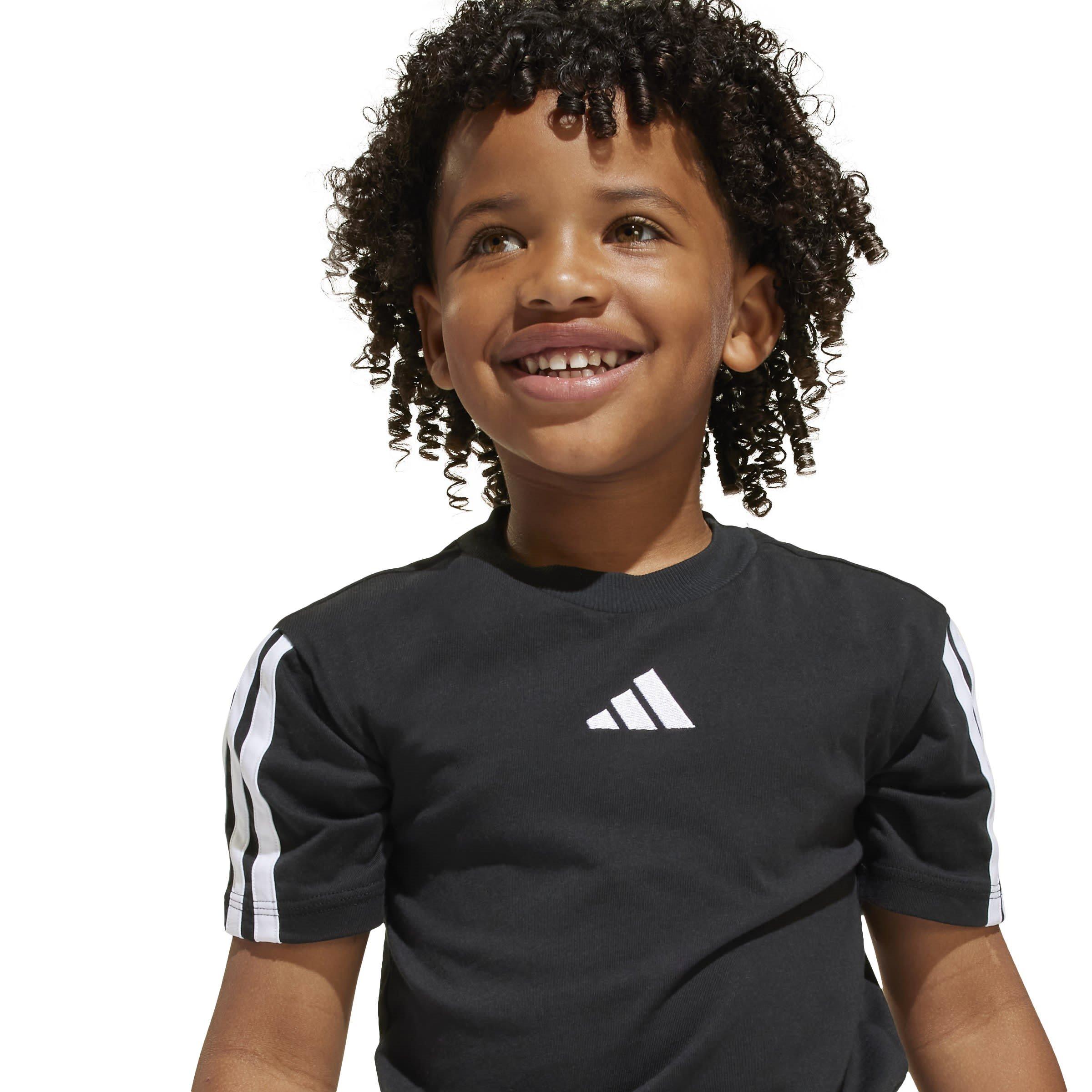 Zwart/Wit - adidas - 3S Essentials T Shirt Infants - 7