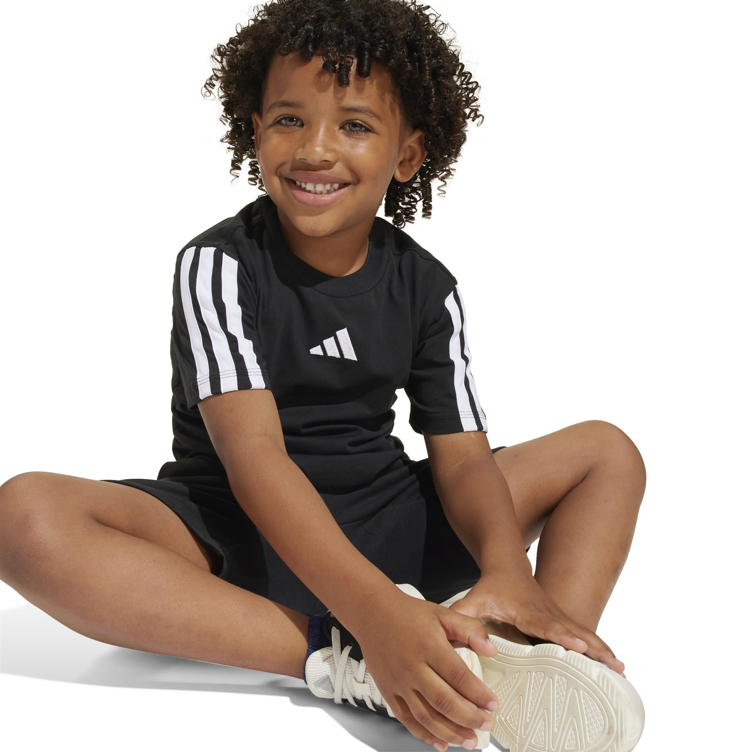 Zwart/Wit - adidas - 3S Essentials T Shirt Infants - 8