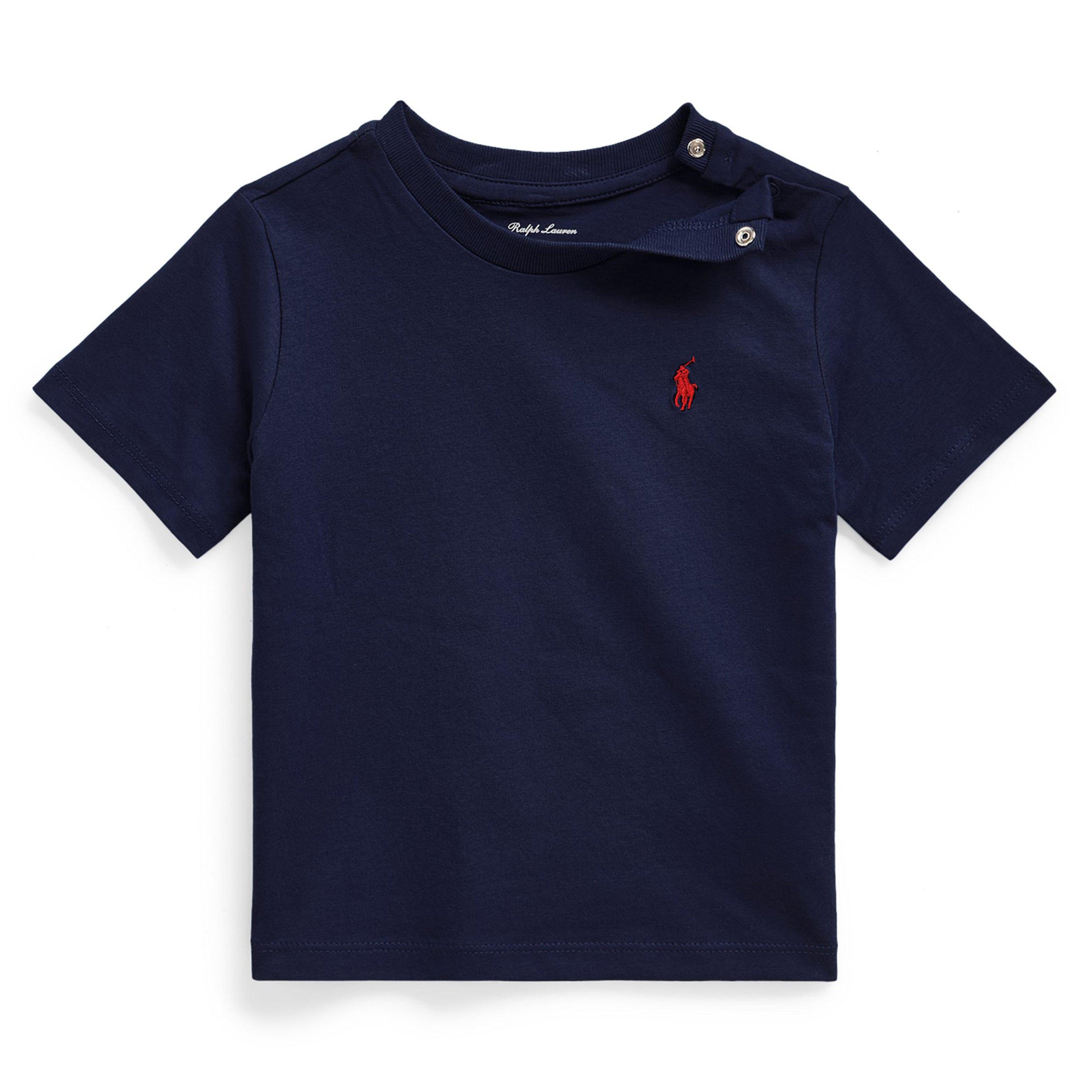 Polo Ralph Lauren Kids' Cotton Short Sleeve Crew Neck T-Shirt - Cruise Navy - Size 18 Mnth