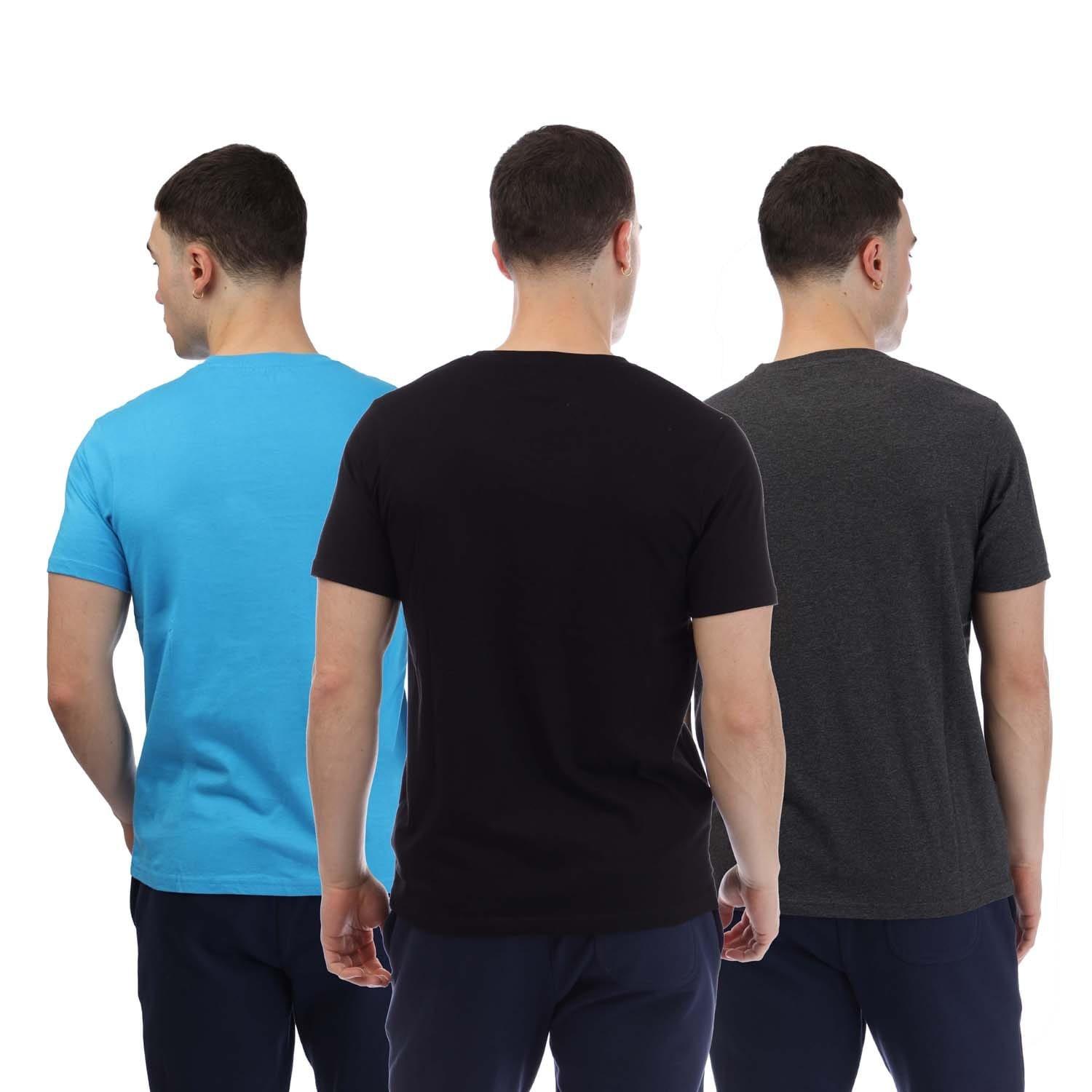 Grey Blue - Bench - Lirrik 3 Pack Logo T-Shirts - 2