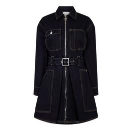 Alexander McQueen Utility Denim Mini Dress