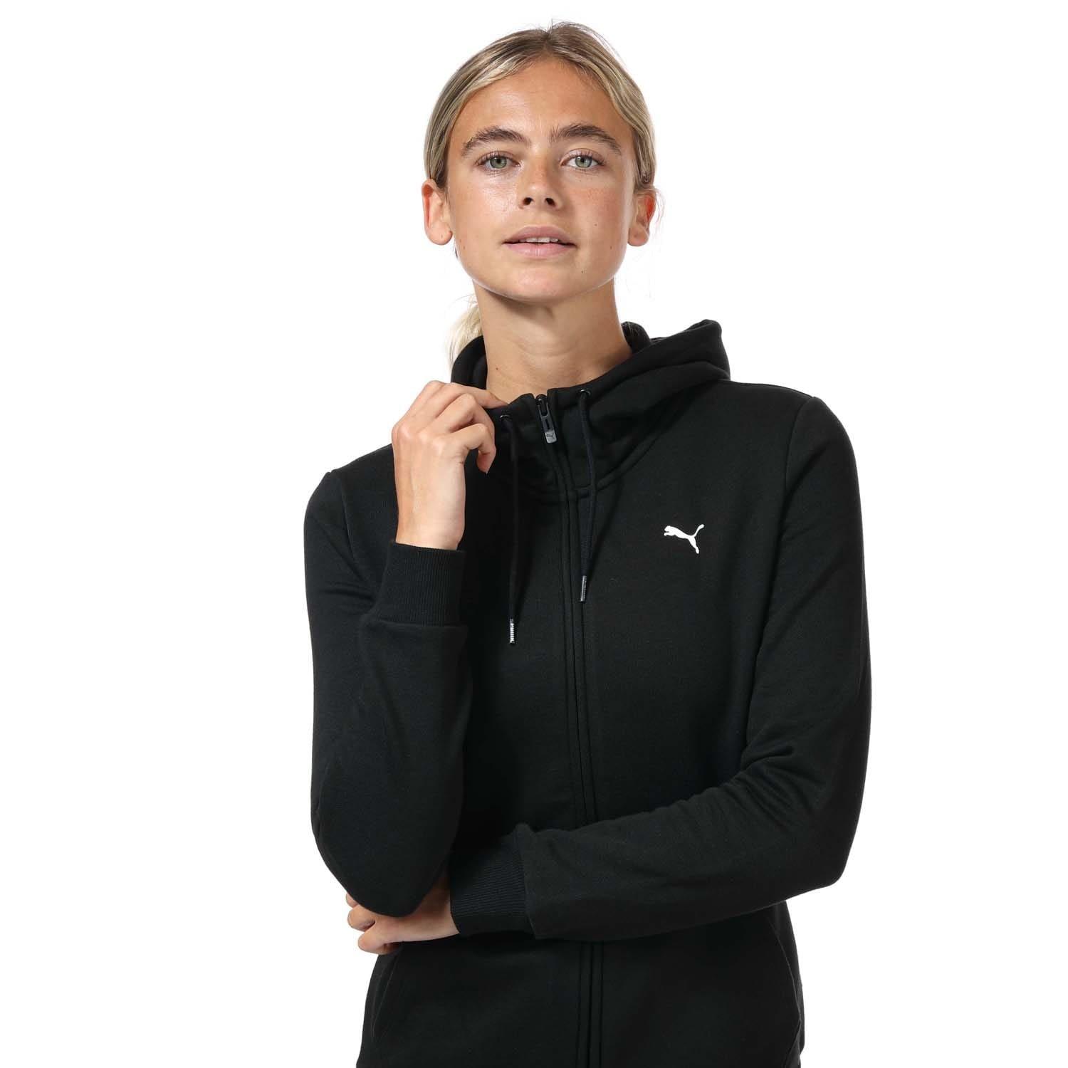 Black - Puma - Essentials Full Zip Hoody - 4