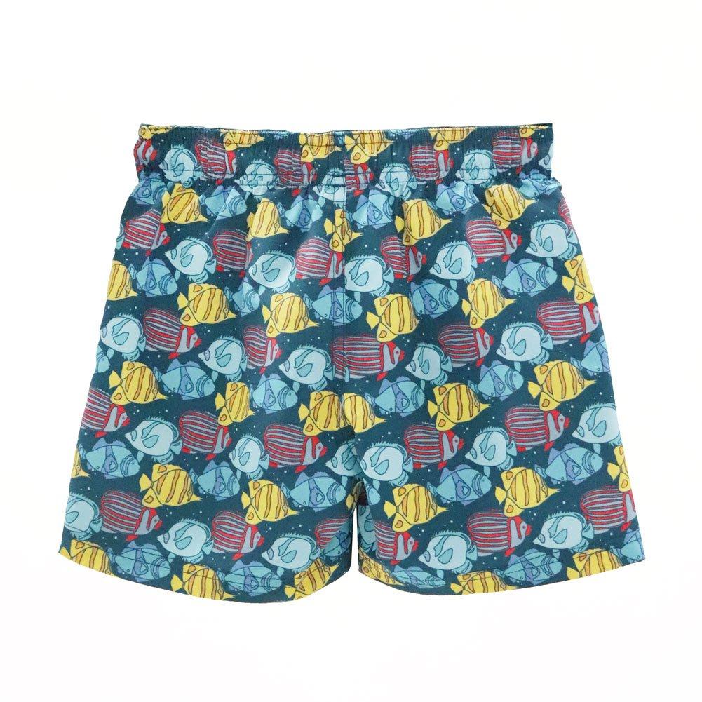 Blue/Yellow - Ript - Tropical Fish Swim Shorts Boys - 2