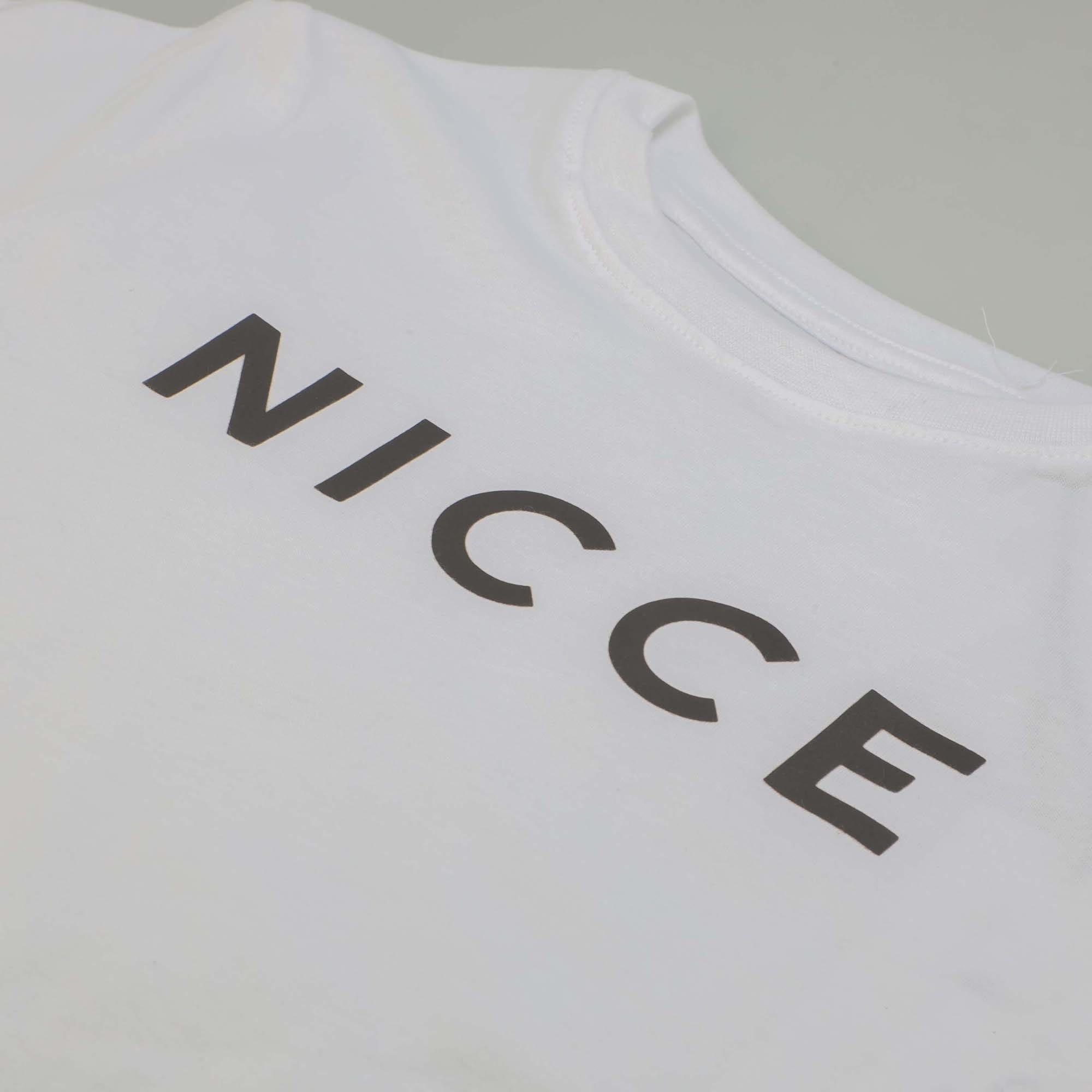 White Grey - Nicce - T-Shirt & Short Lounge Set - 3