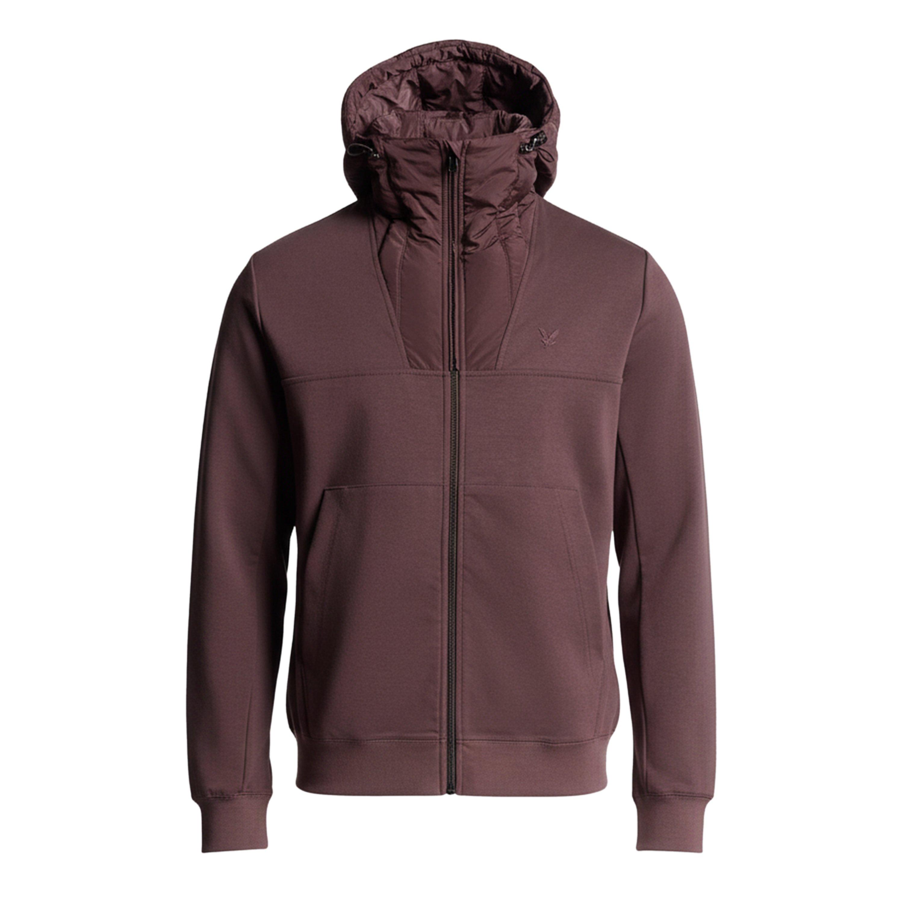 Brown - Lyle and Scott - Panelled Hybrid Jacket - 1