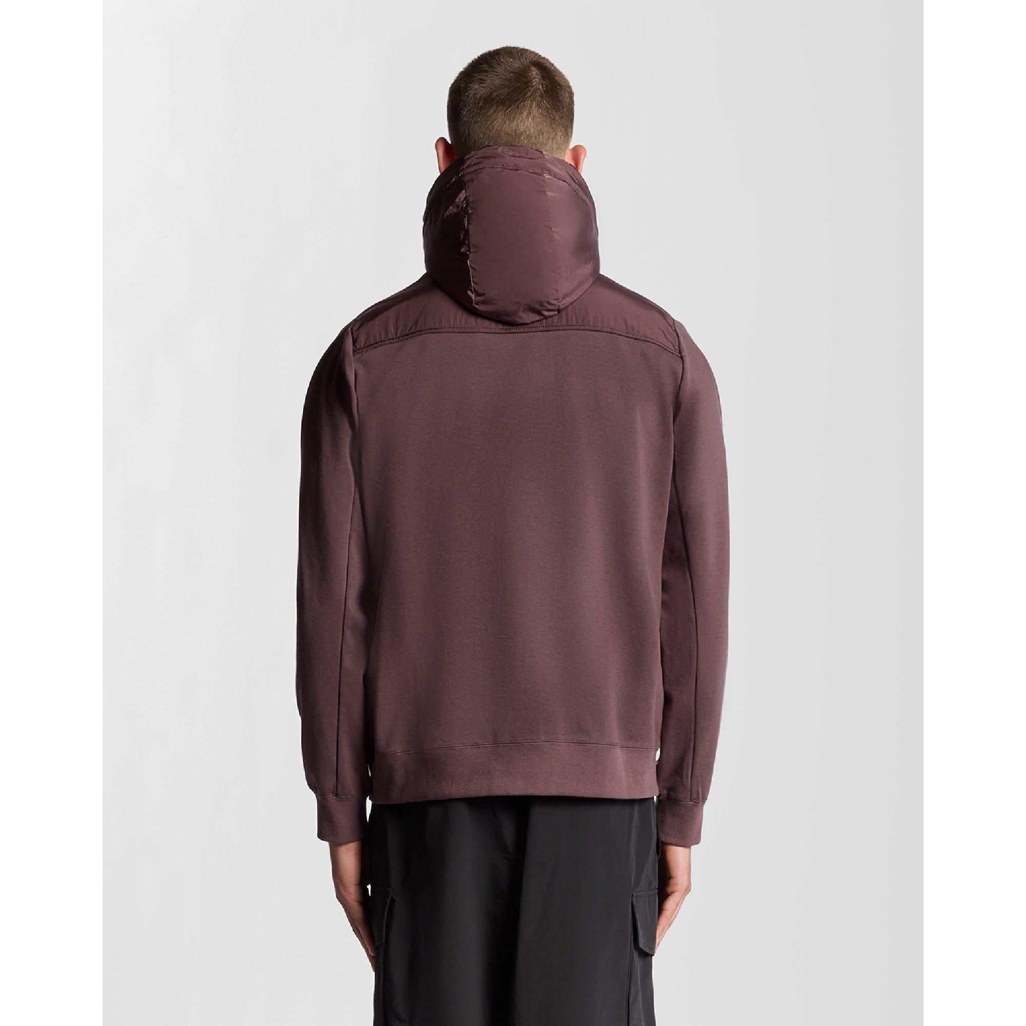 Brown - Lyle and Scott - Panelled Hybrid Jacket - 3