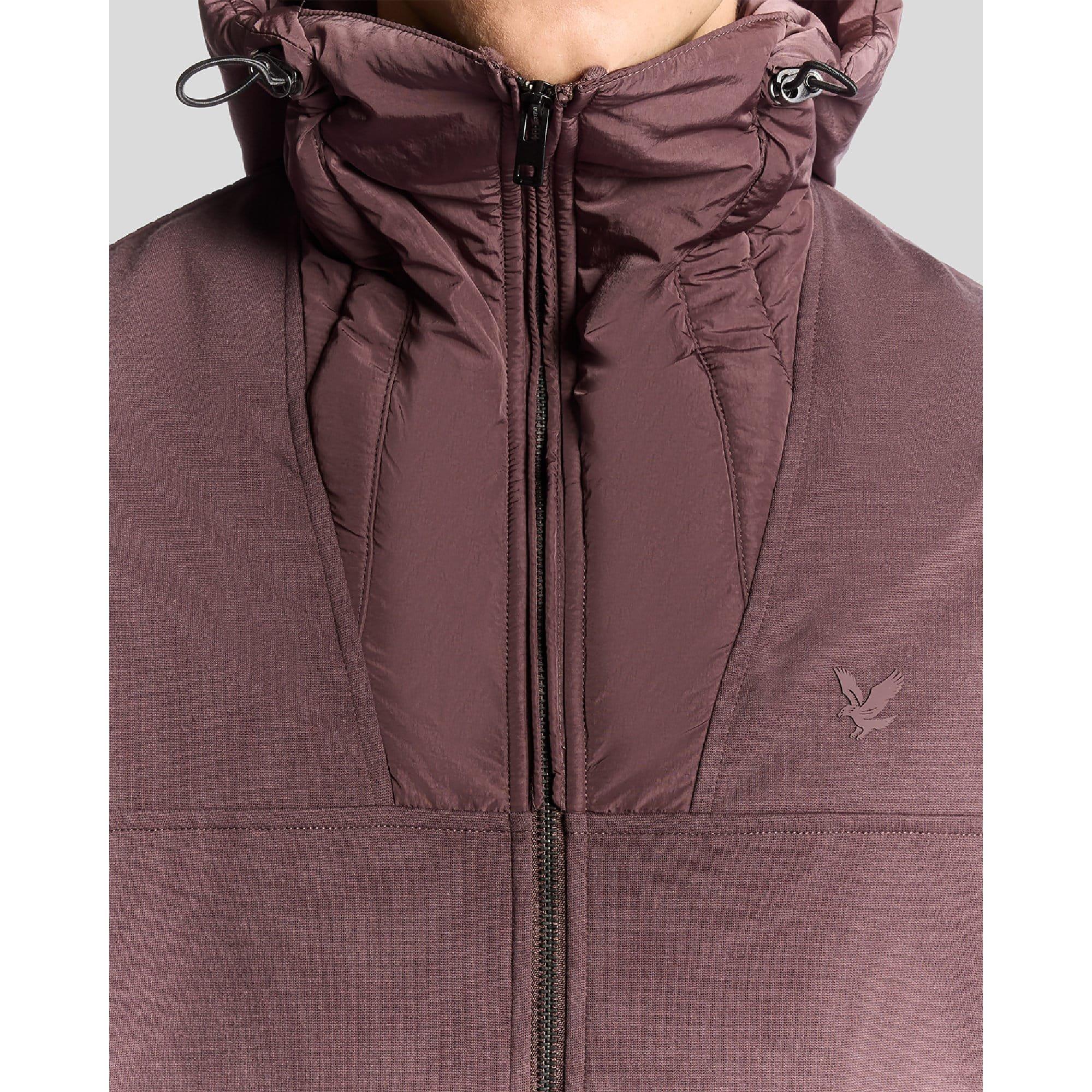 Brown - Lyle and Scott - Panelled Hybrid Jacket - 5