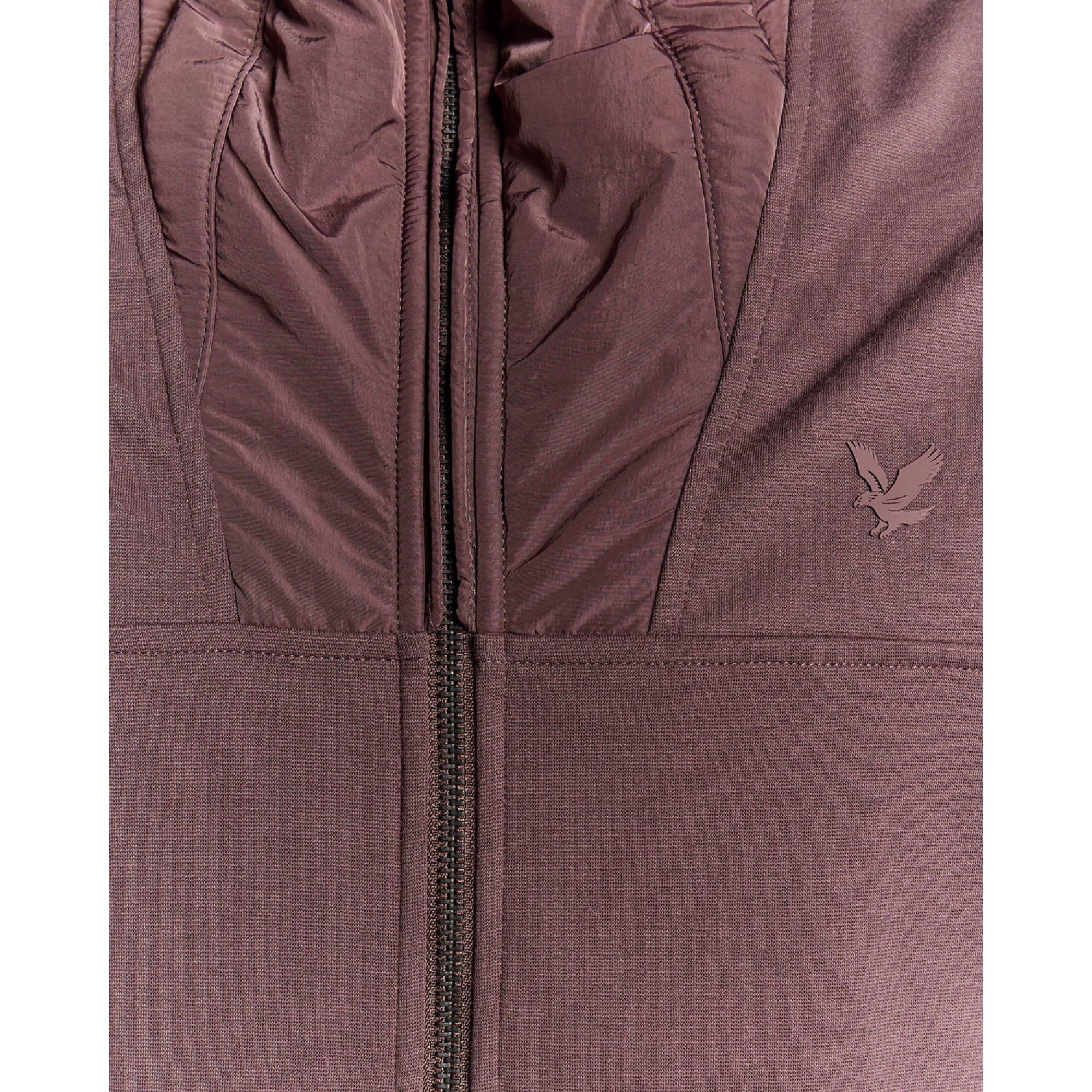 Brown - Lyle and Scott - Panelled Hybrid Jacket - 6