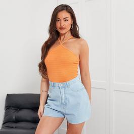 I Saw It First Textured High Apex Bodysuit