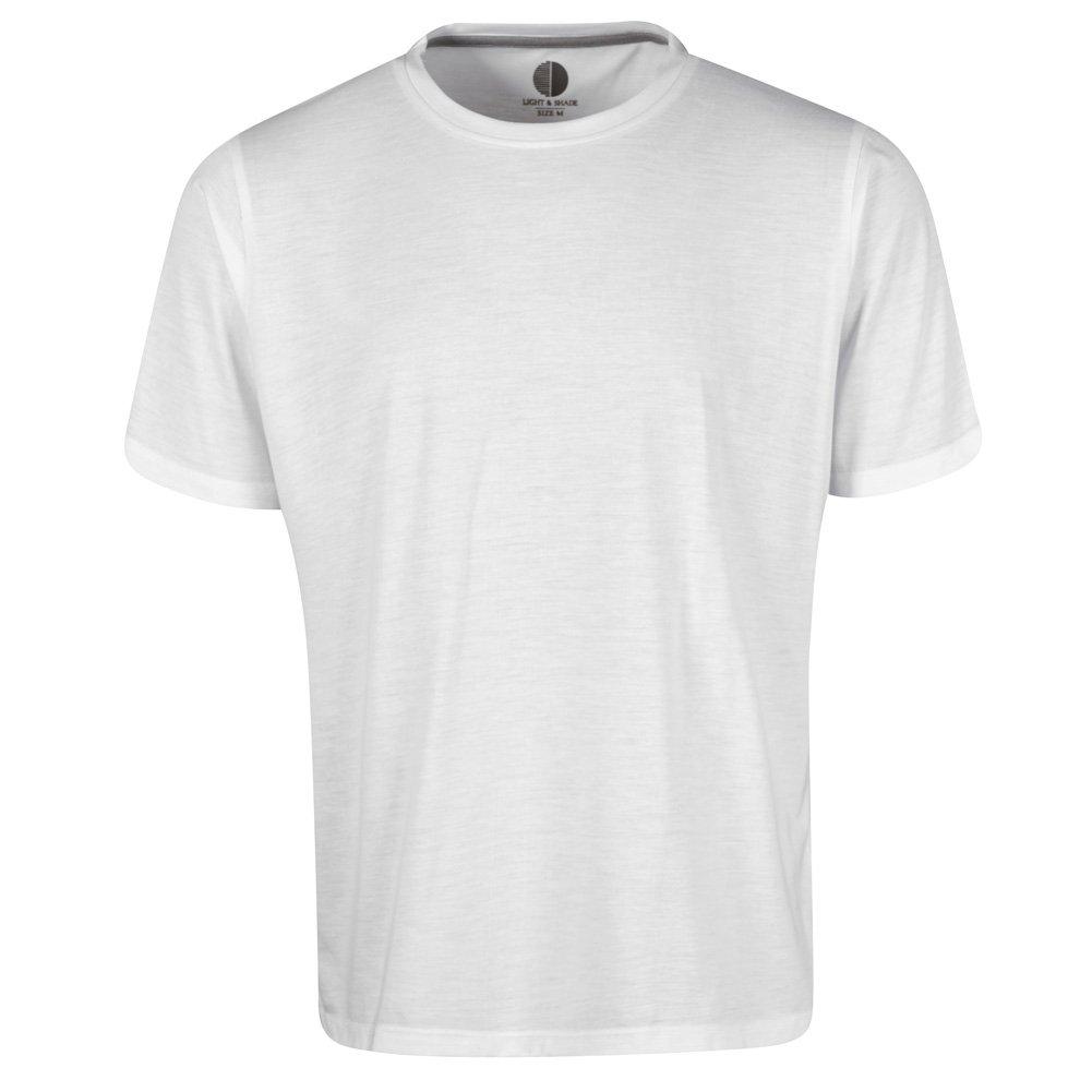 Blanc - Light and Shade - LightandShade Crew Neck Tee and Short Pyjama Set Mens - 2