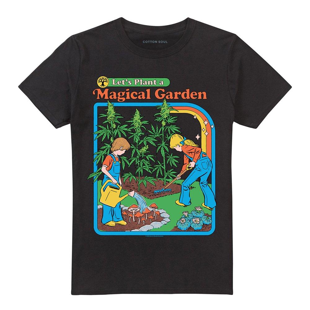 Black - Steven Rhodes - Steven Rhodes Magical Garden T-Shirt Black - 4