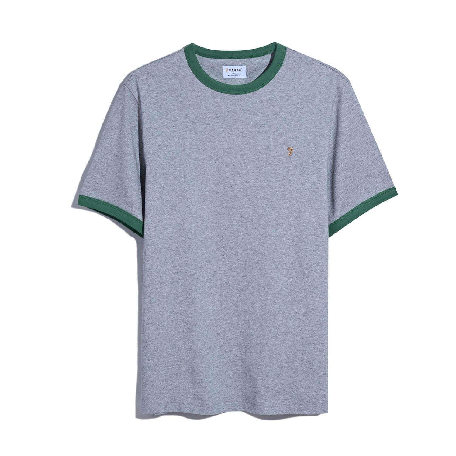 Grey - Farah - Groves Ringer T-Shirt - 1