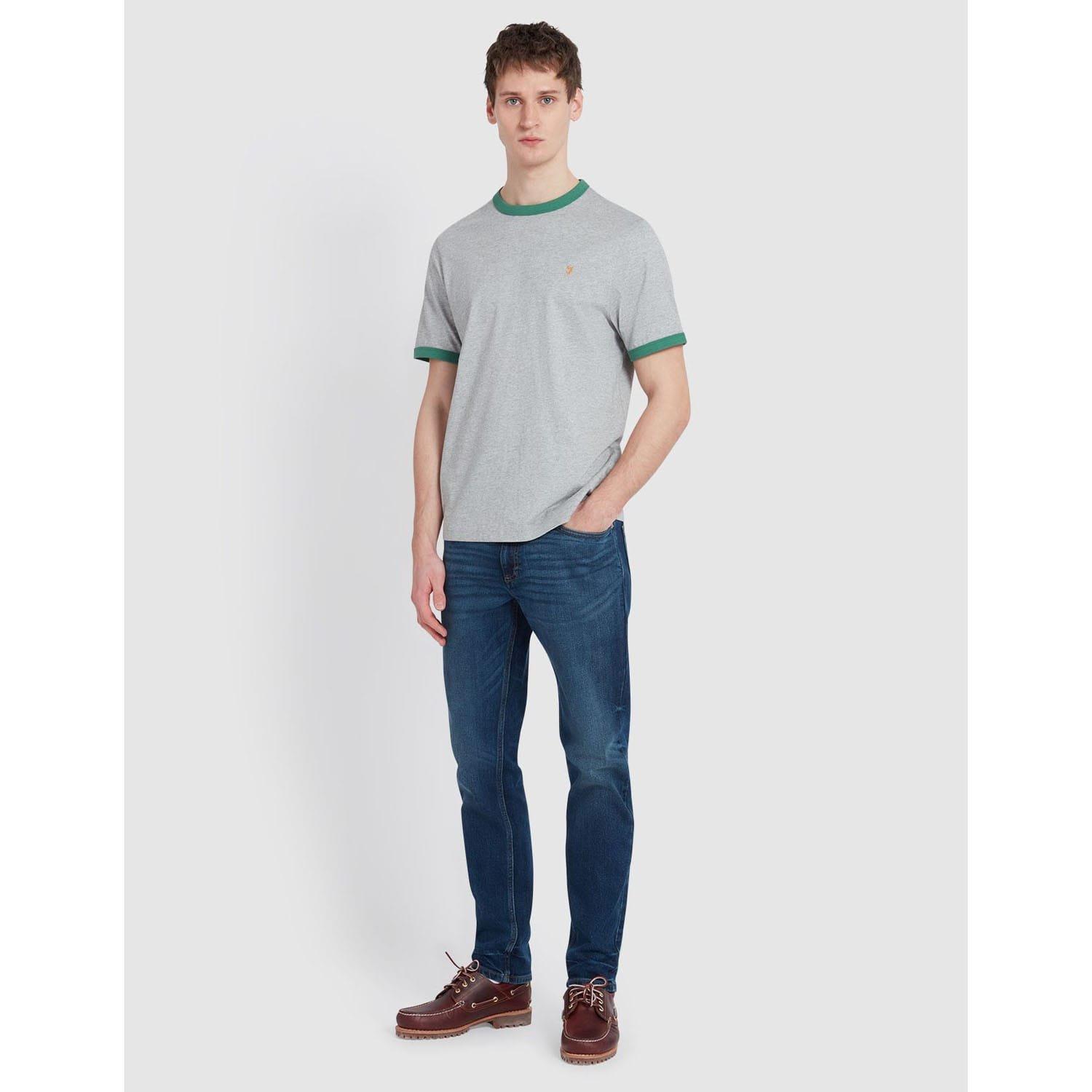 Grey - Farah - Groves Ringer T-Shirt - 3