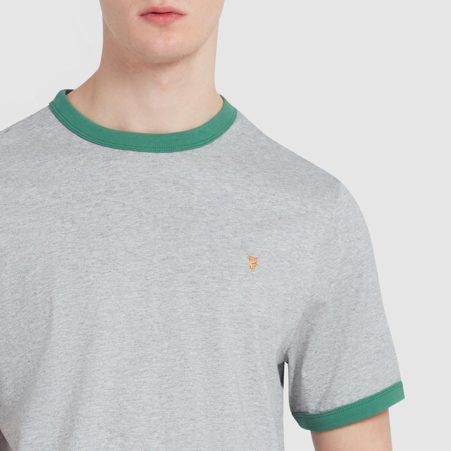 Grey - Farah - Groves Ringer T-Shirt - 4