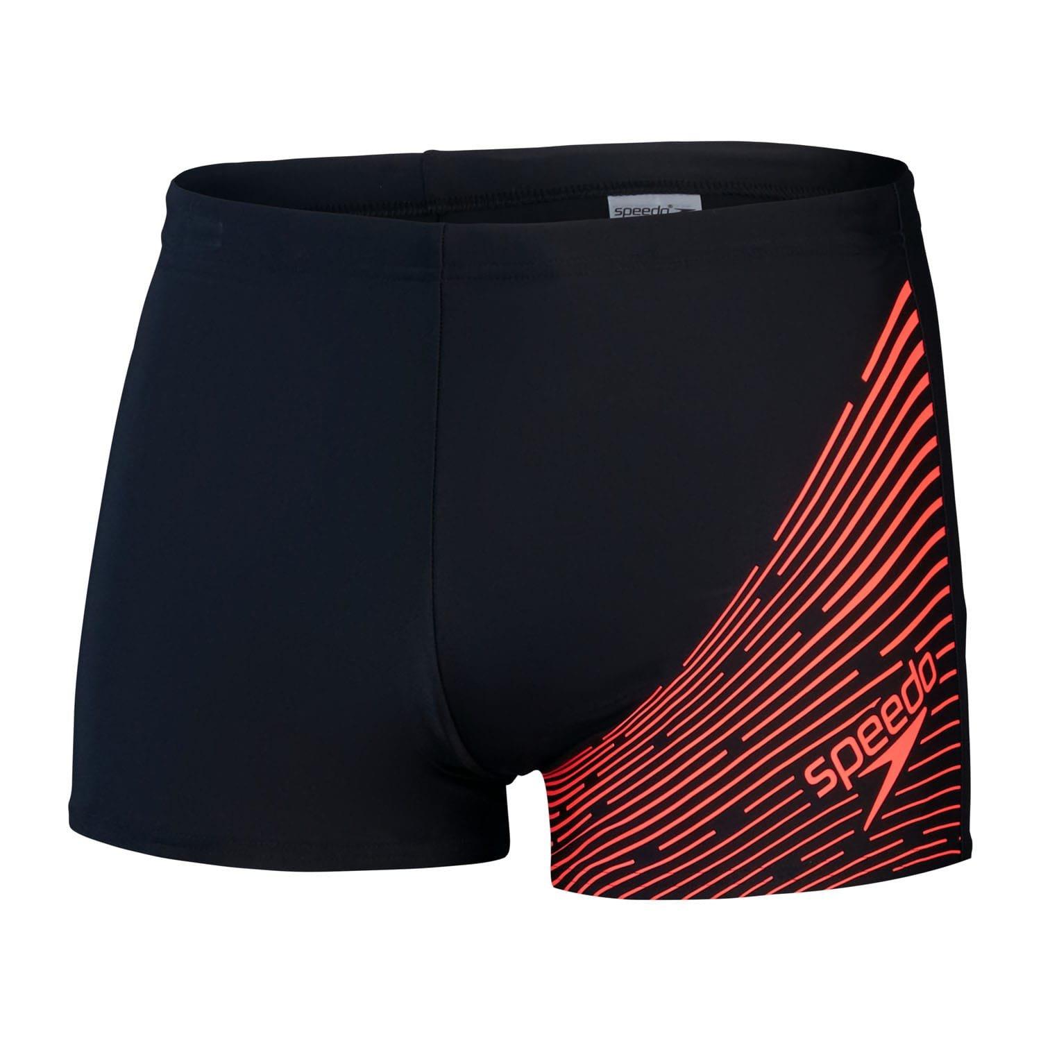 Black Red - Speedo - Medley Logo Aqua Shorts - 2
