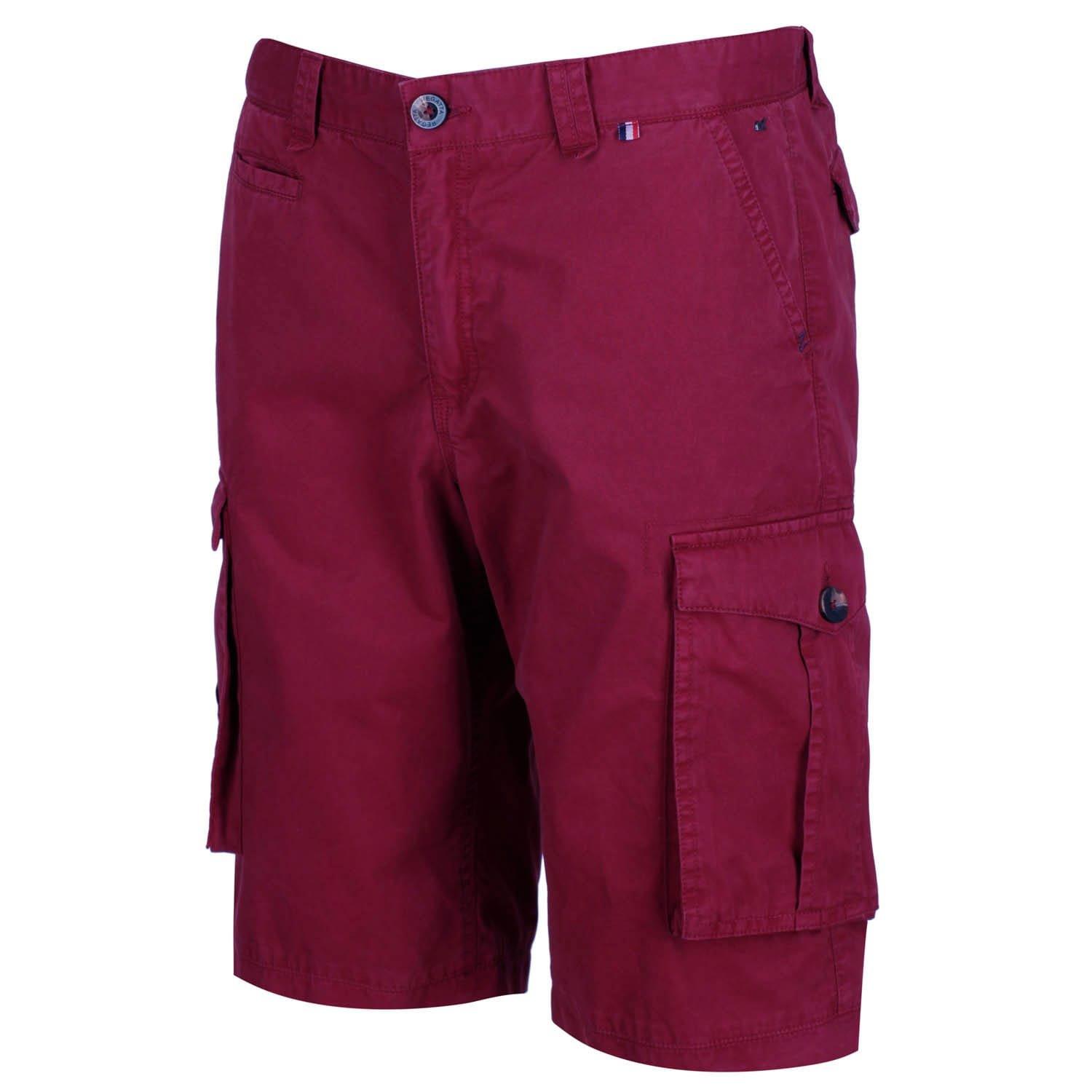Red - Regatta - Shorebay Vintage Look Cargo Shorts - 1