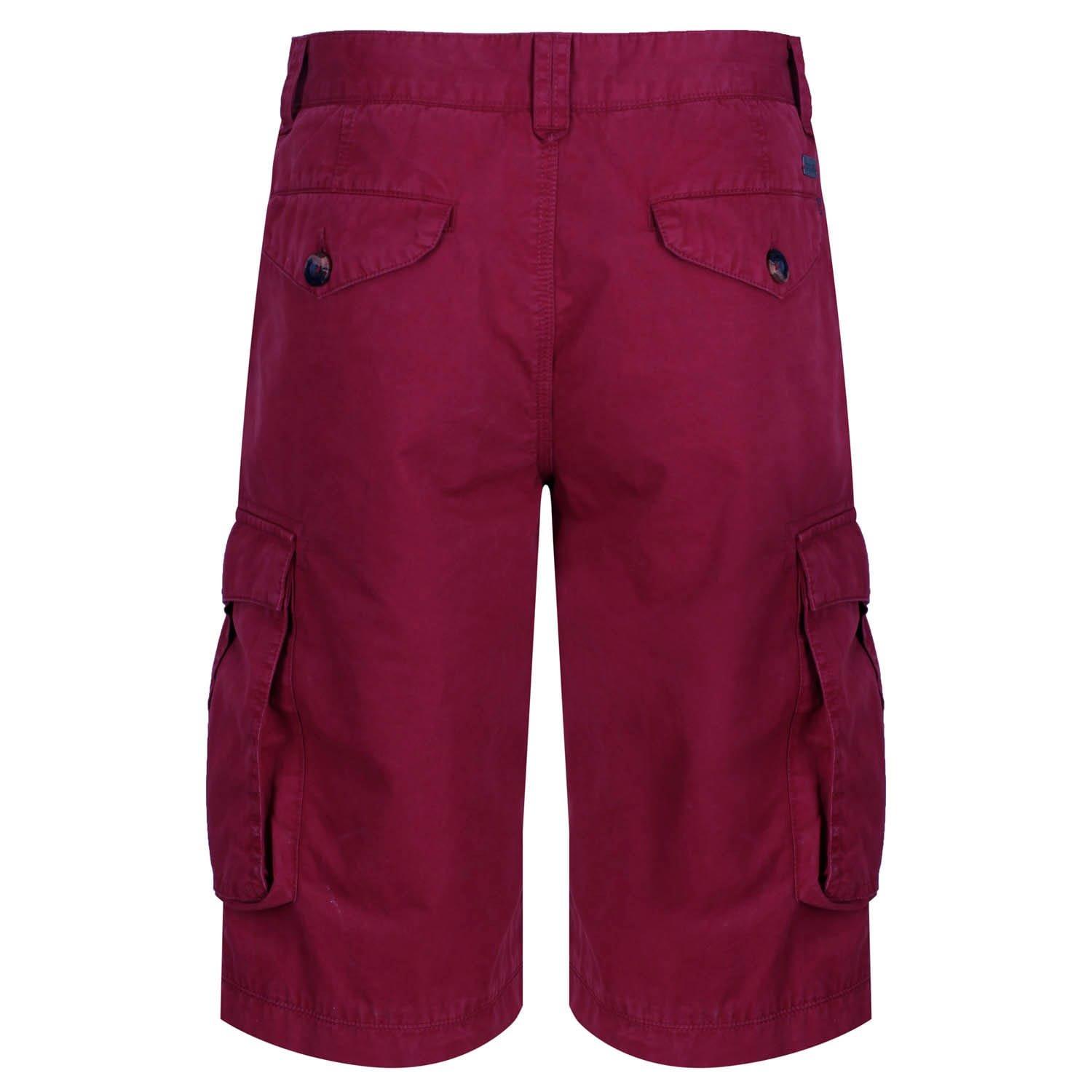 Red - Regatta - Shorebay Vintage Look Cargo Shorts - 4