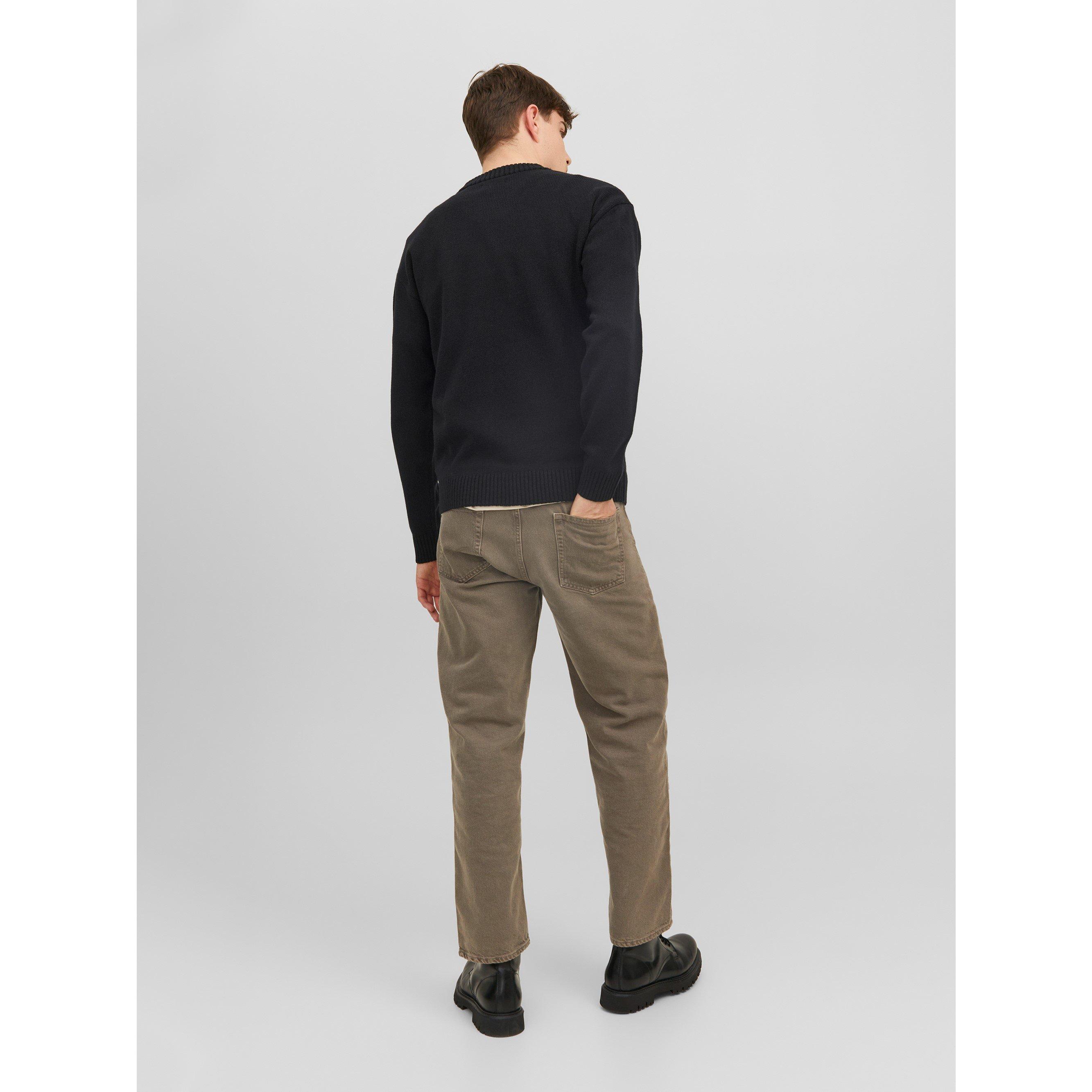 Sort - Jack and Jones - Relax Crew Neck Jumper - 2